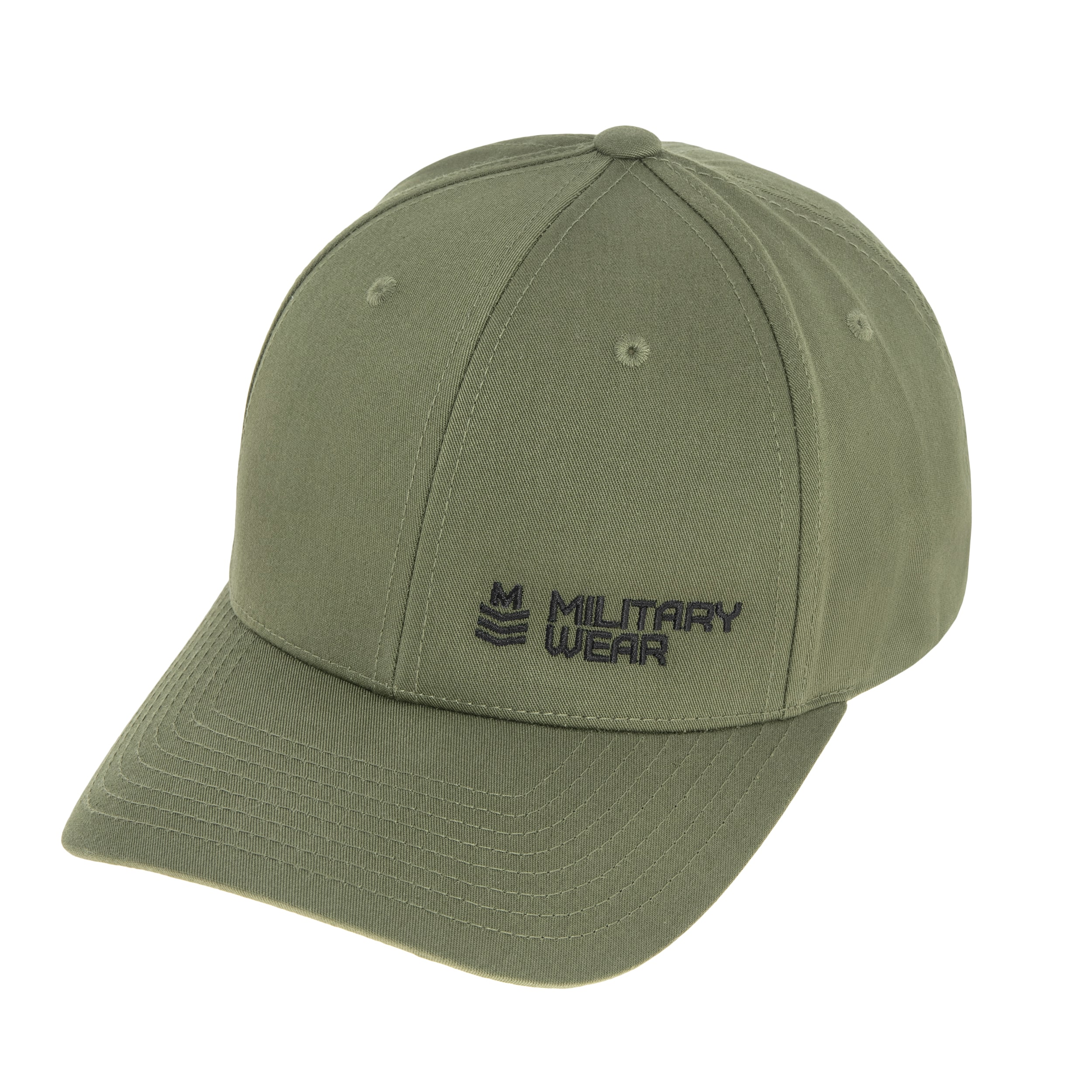 Military Wear Curved Classic Snapback Cap - Olive