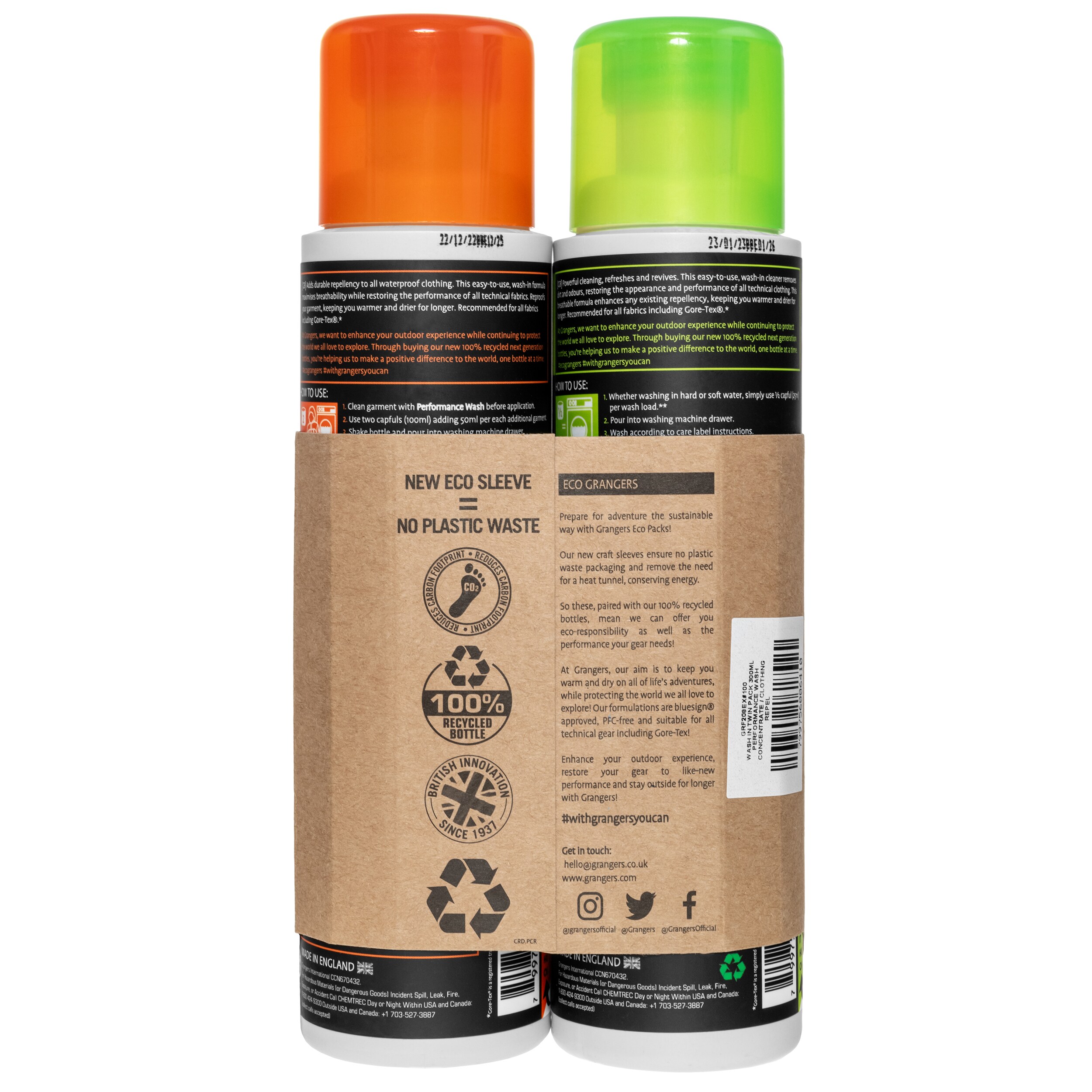 Grangers Performance Wash & Clothing Repel Kit 2x300ml