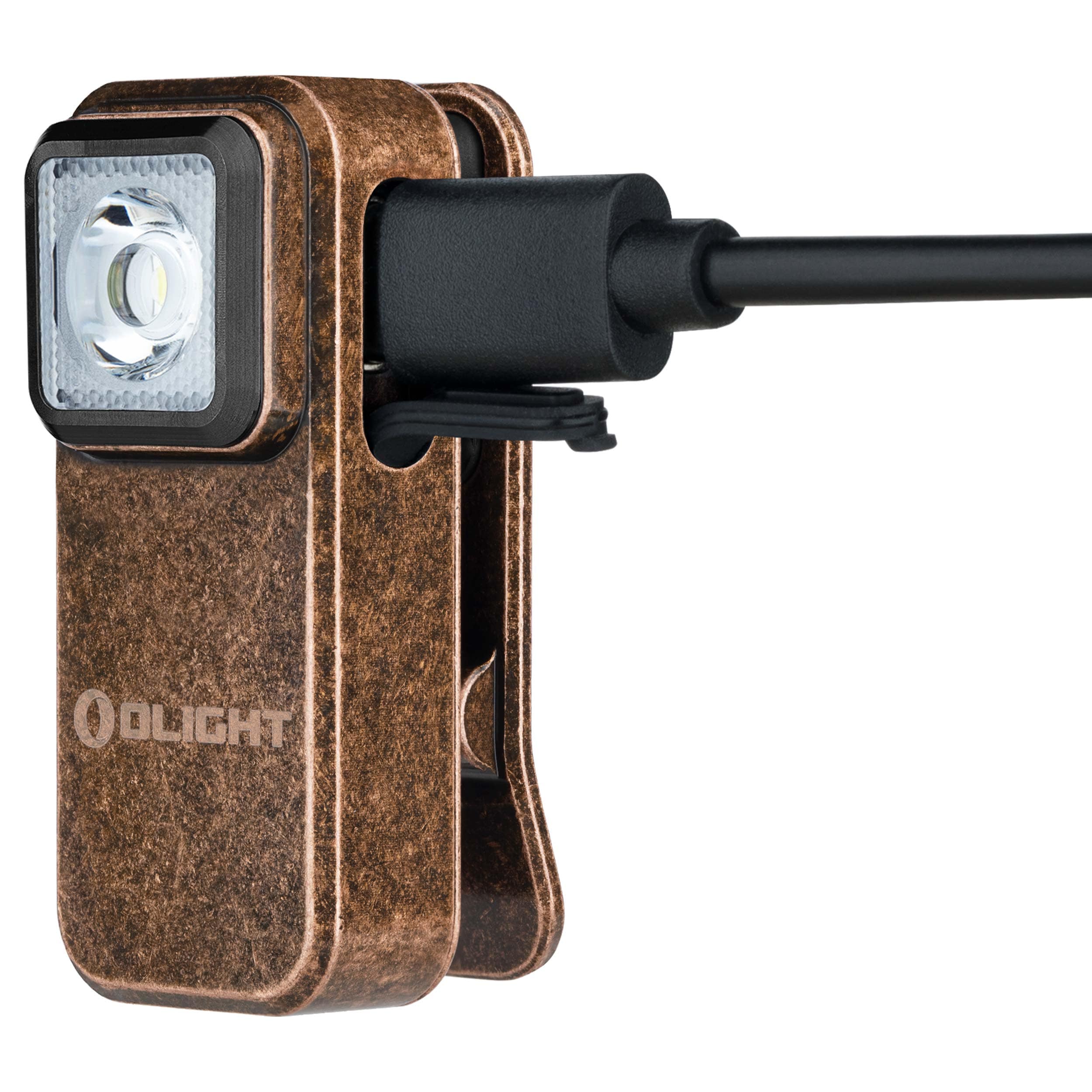 Olight Oclip Copper Rechargeable Flashlight - 300 lumens