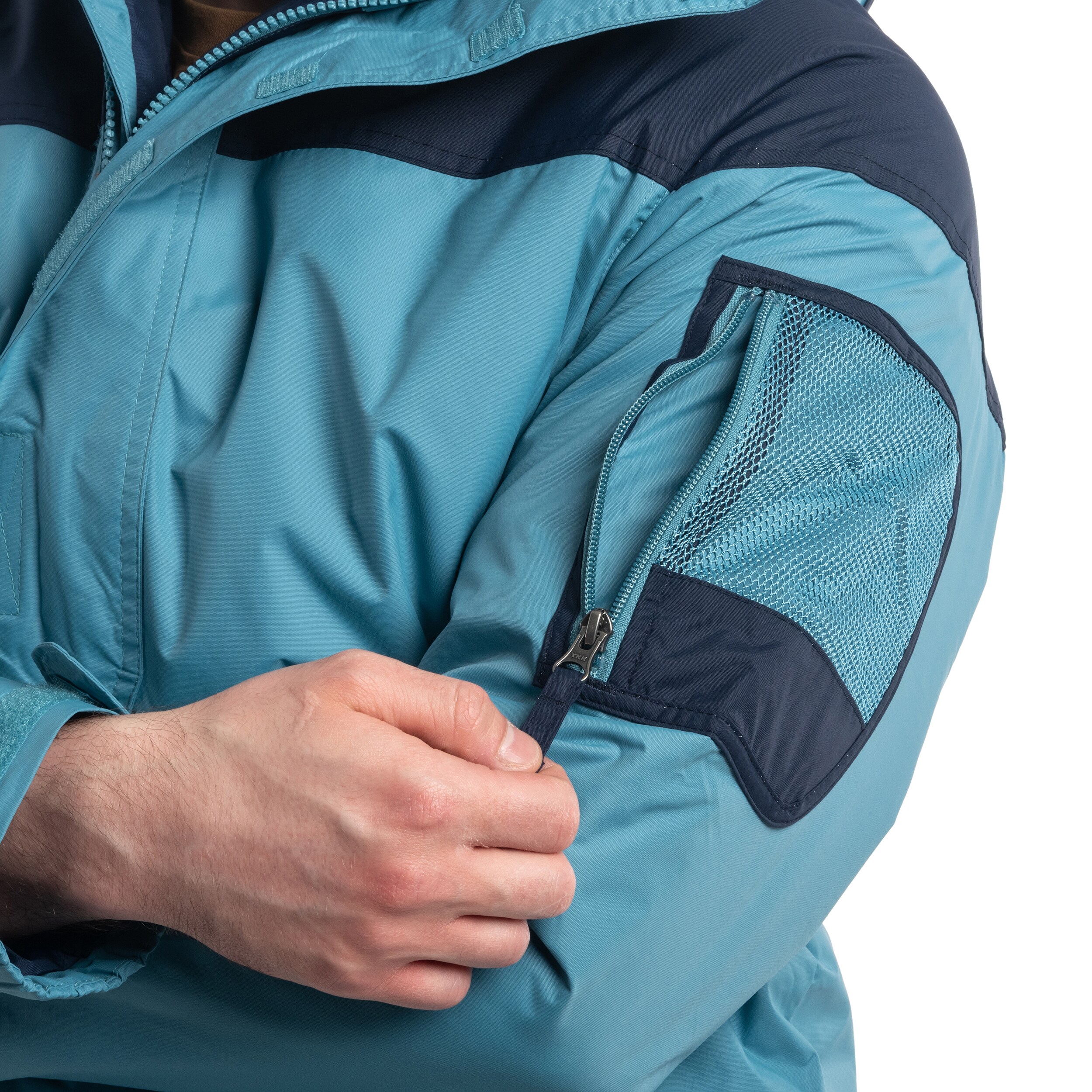 Columbia Challenger Pullover Anorak Jacket - Shasta/Collegiate Navy