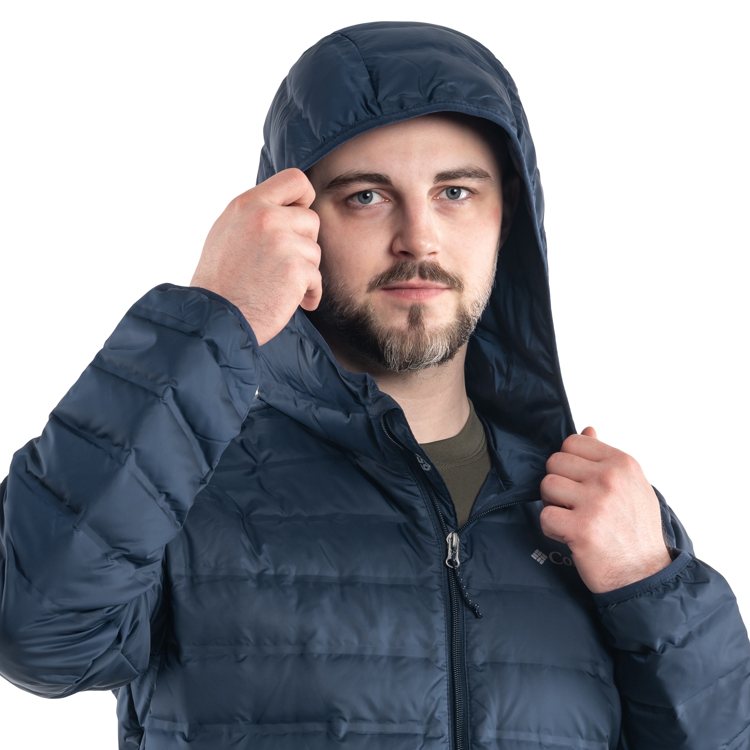 Columbia Lake 22 Down Hooded Jacket - Collegiate Navy