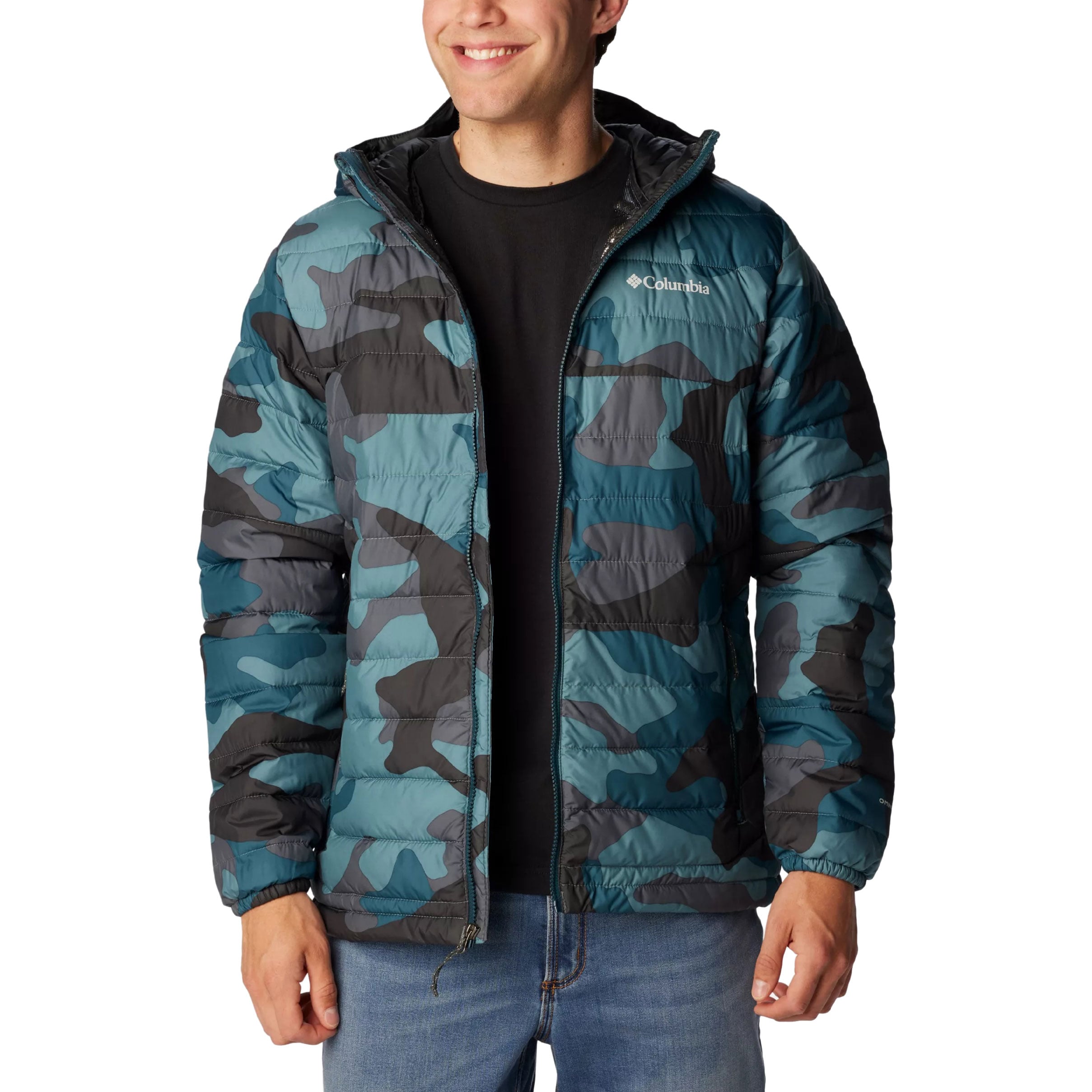 Columbia Powder Lite Hooded Jacket - Metal Mod Camo