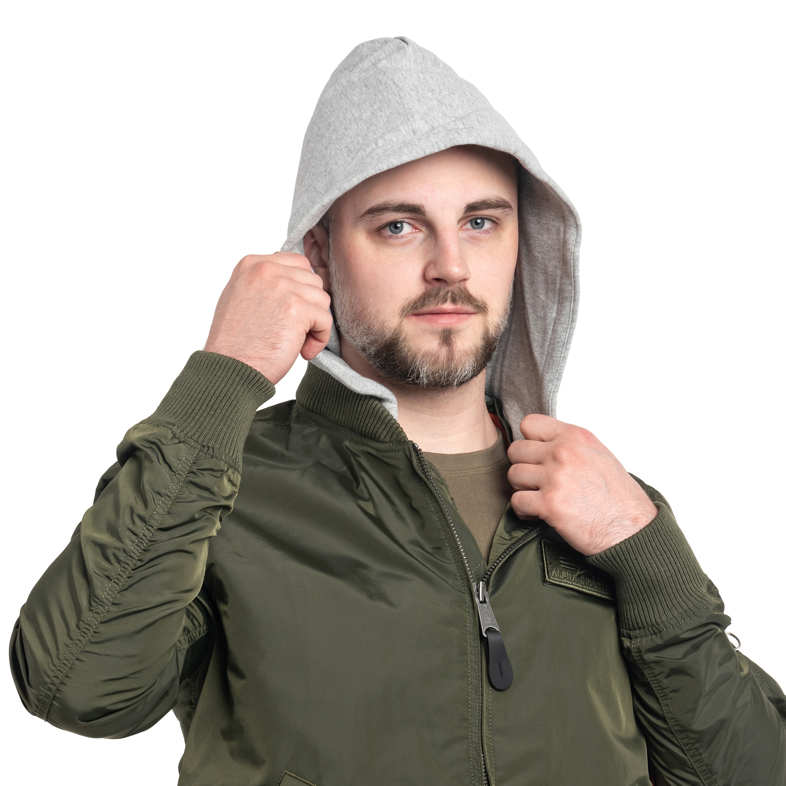 Alpha Industries MA-1 TT Hood Jacket Dark Green