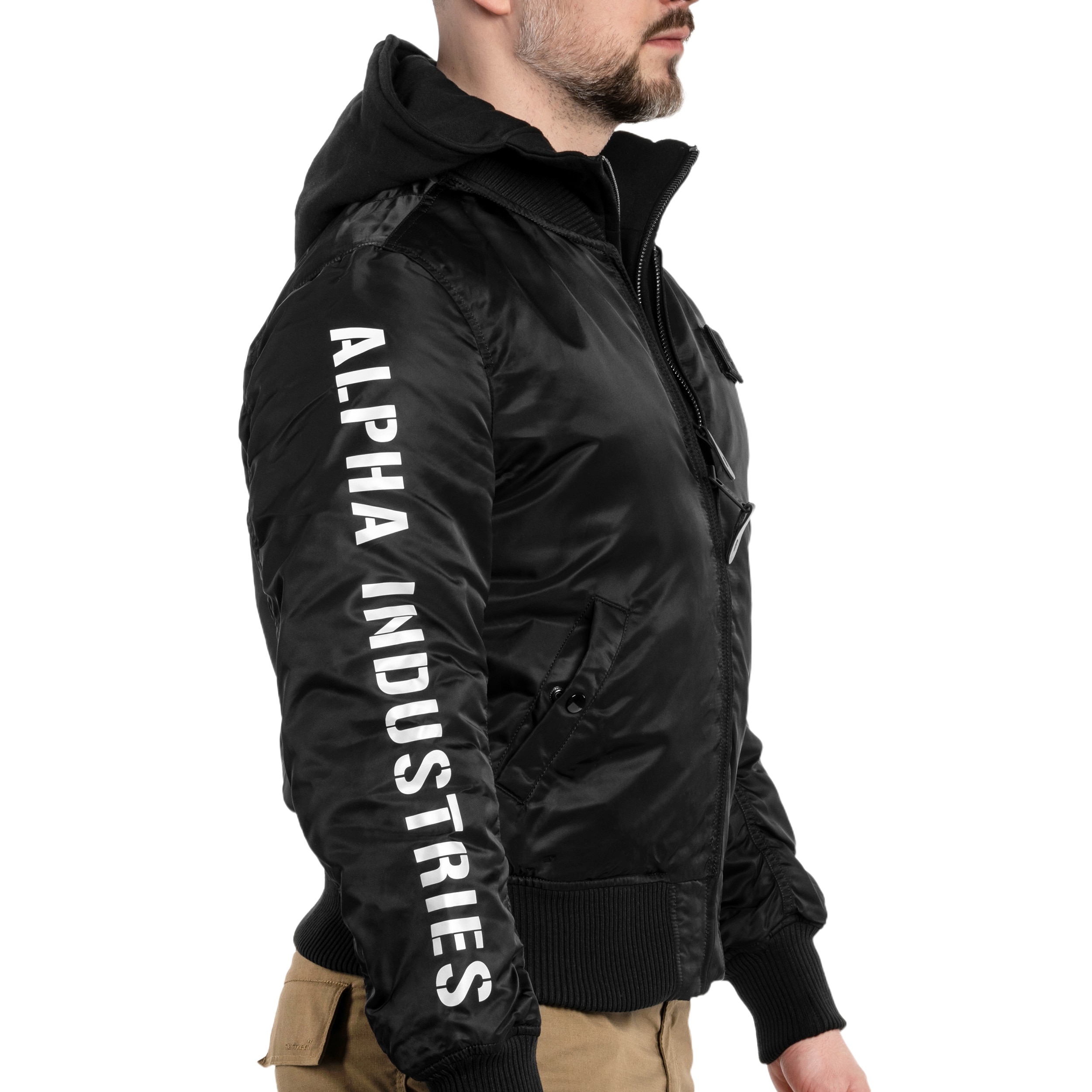 Alpha Industries MA-1 D-Tec SE Jacket - Black/Reflective