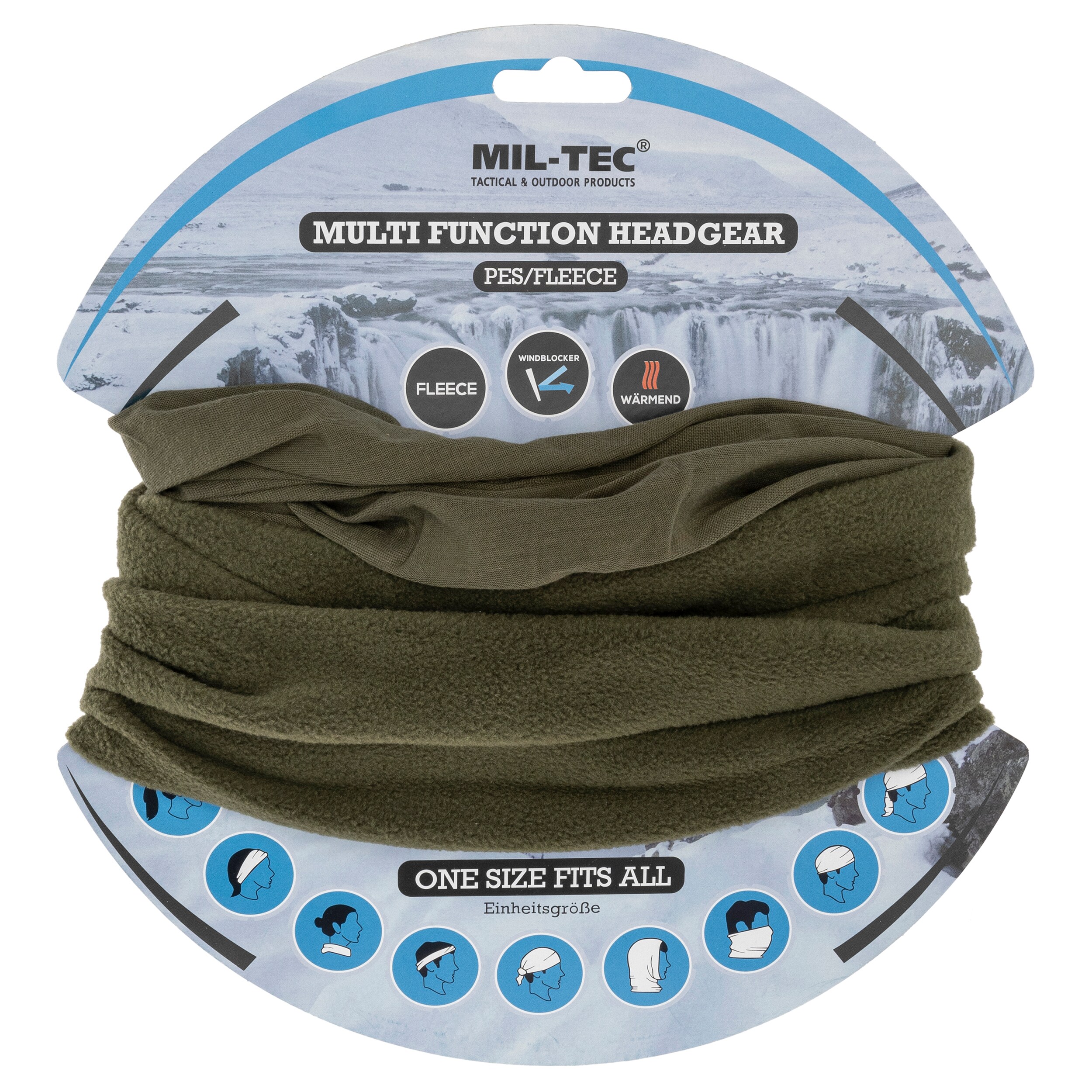 Mil-Tec Multi function Headgear - Olive