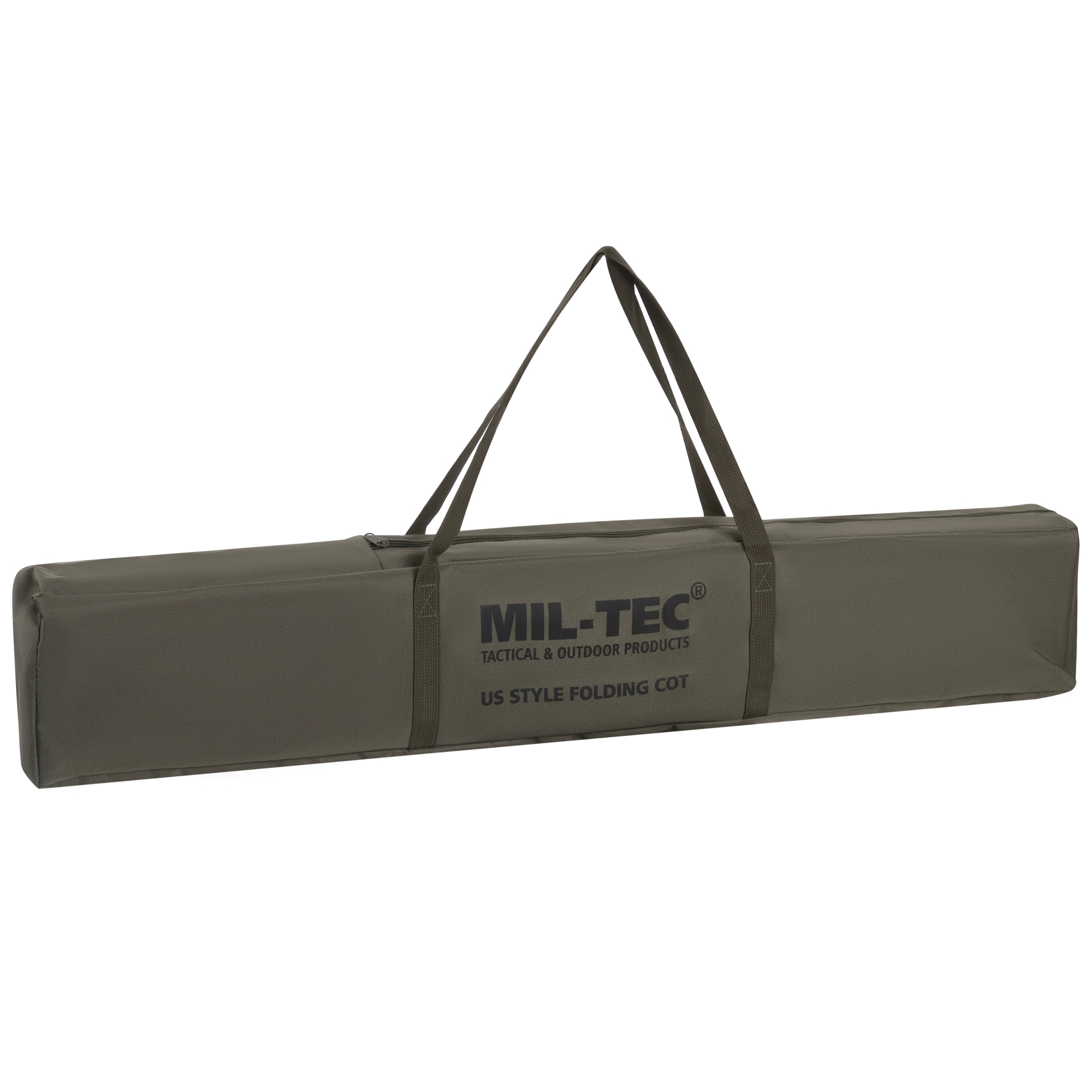 Mil-Tec US Style Folding Field Bed Olive - 210 x 70 cm