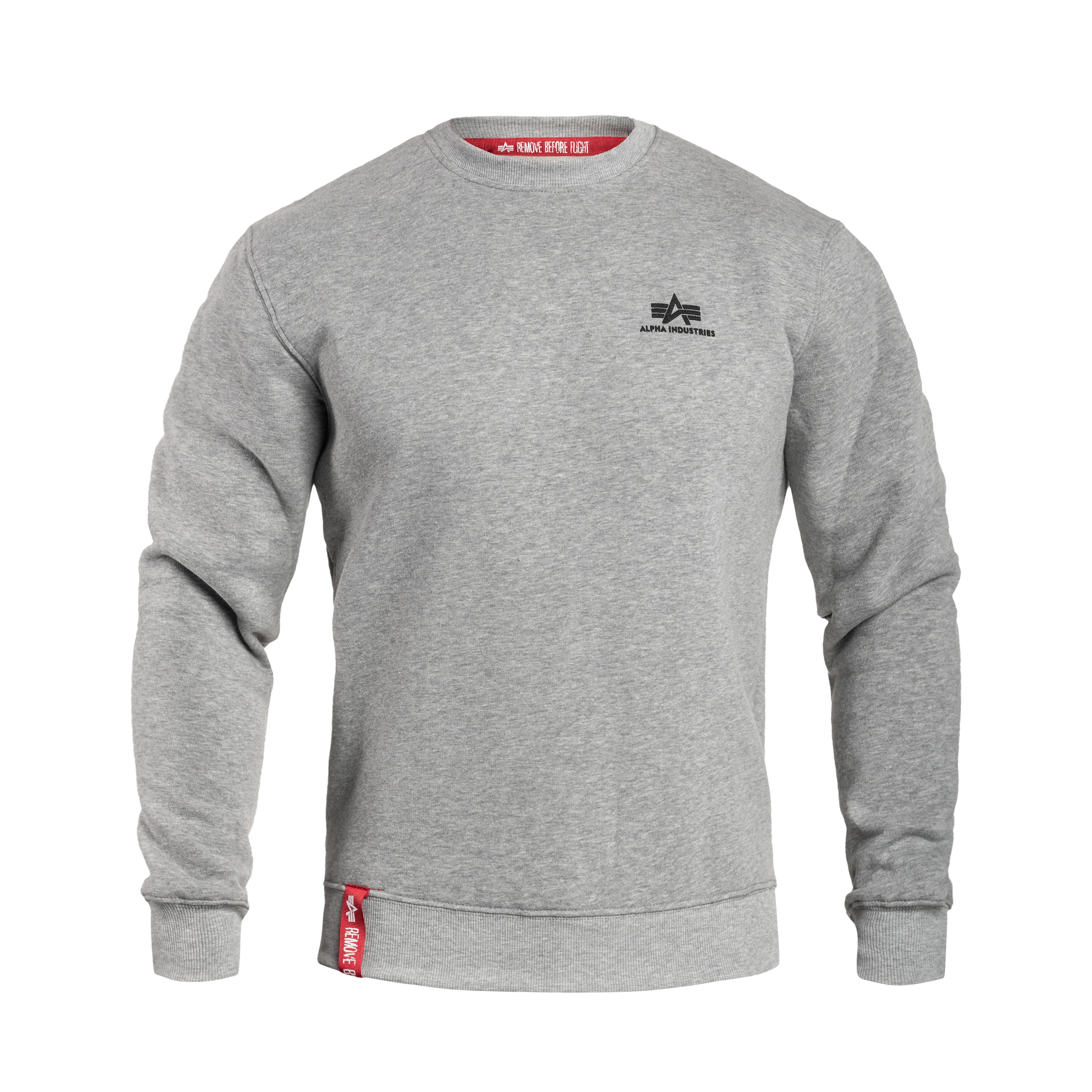 Alpha Industries Basic Sweater Small Logo - Grey Heather
