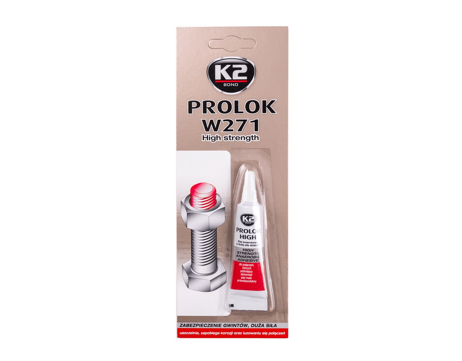 K2 Prolok Thread Glue 6 ml red