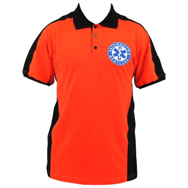 Sortmund Medical polo shirt - Red fluorescent