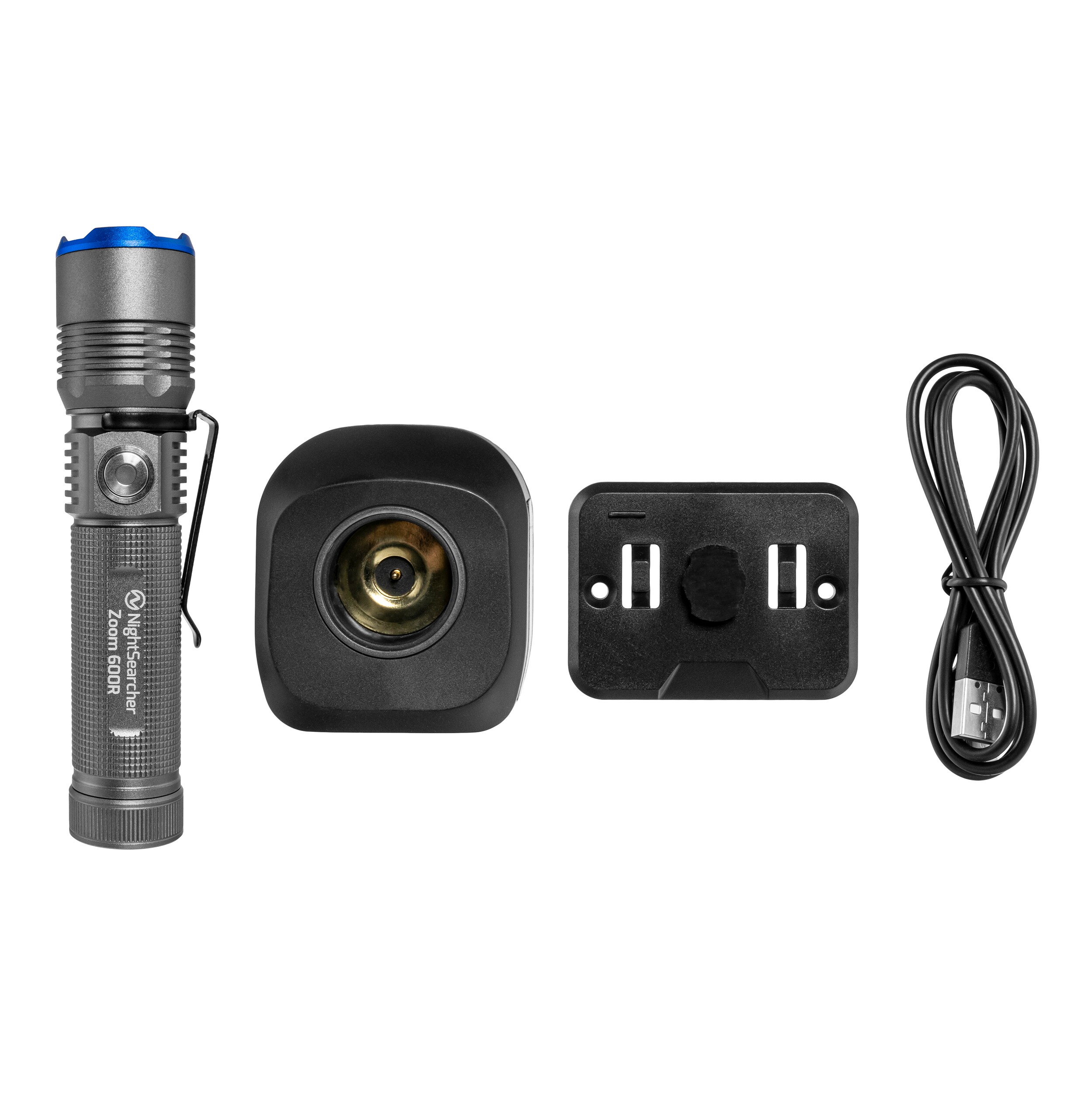 NightSearcher Zoom 600R Flashlight - 600 lumens