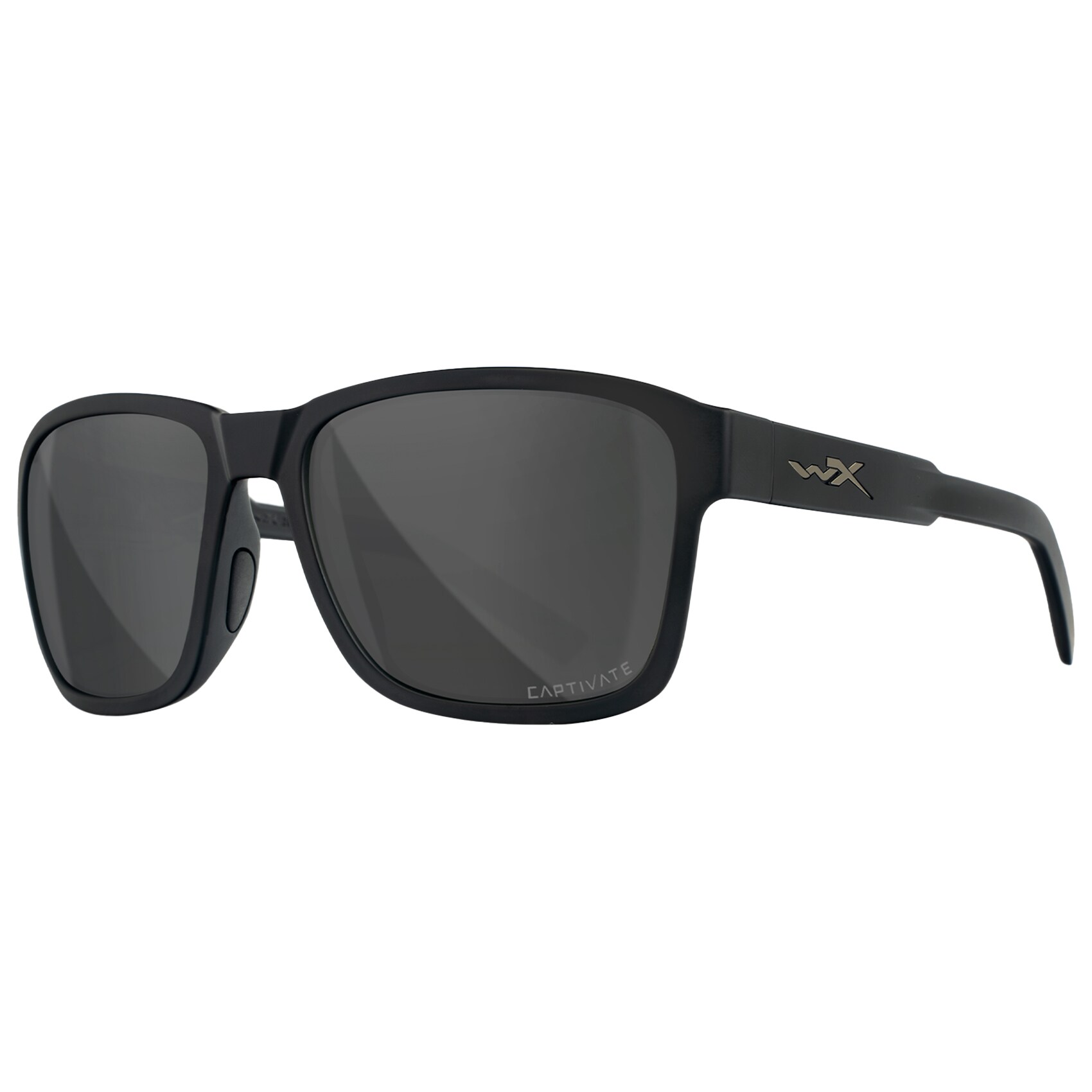 Wiley X Trek Glasses - Captivate Polarized Grey/Matte Black