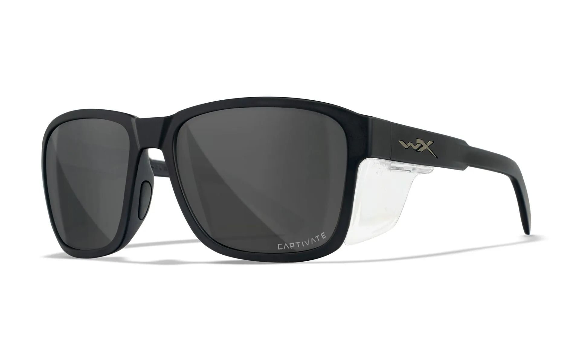 Wiley X Trek Glasses - Captivate Polarized Grey/Matte Black