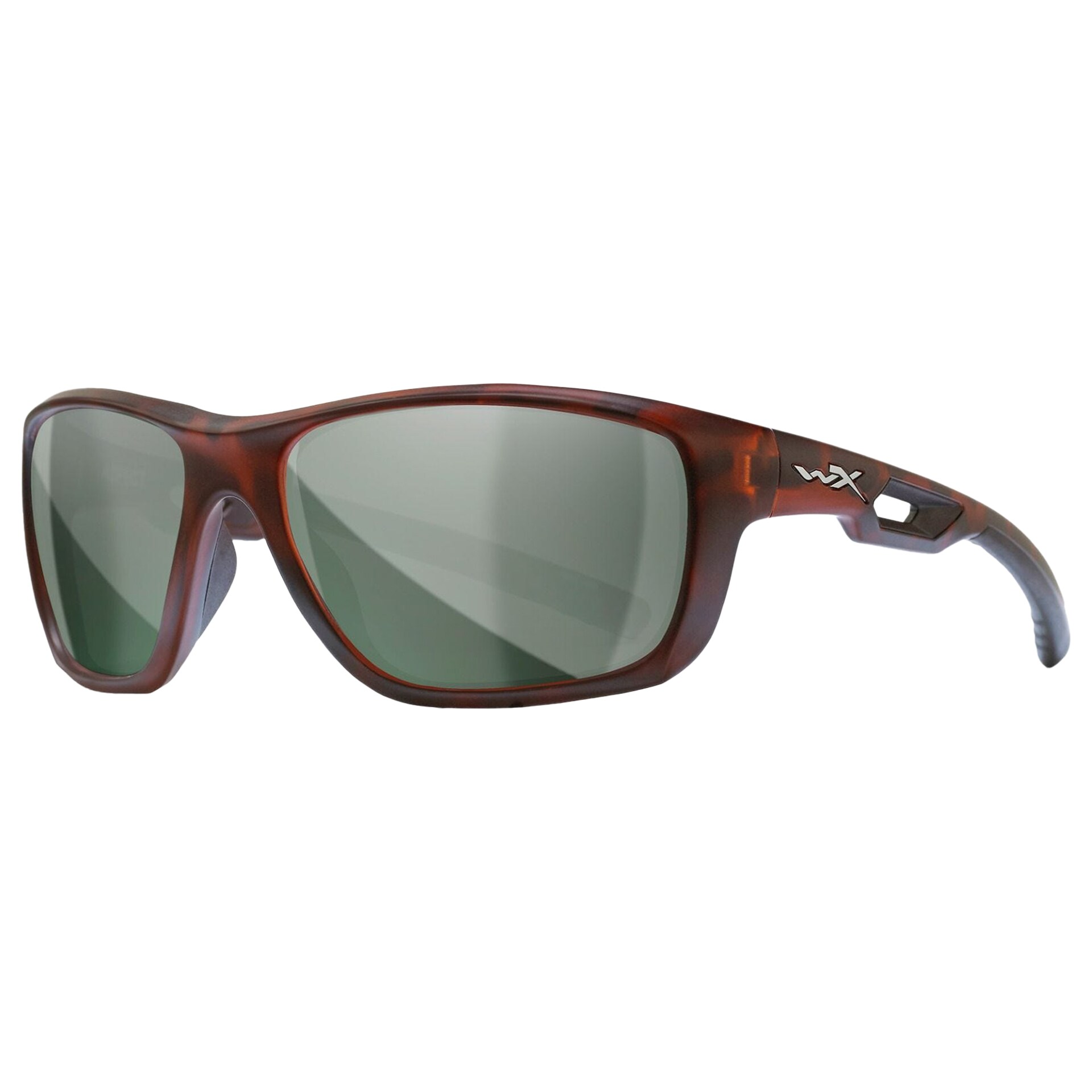 Wiley X WX Aspect Tactical Glasses - Polarized Platinum Flash/Matte Demi Brown