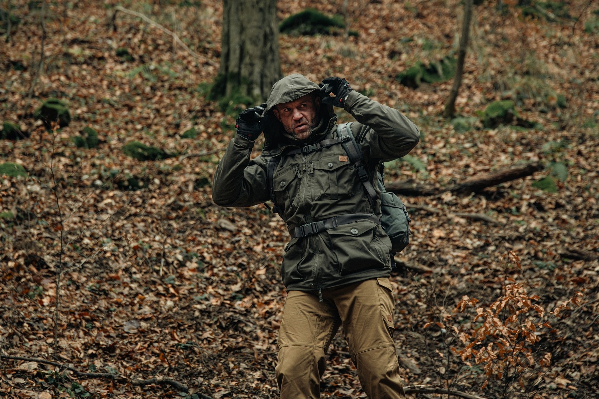 Helikon SAS Smock Duracanvas Jacket - Taiga Green