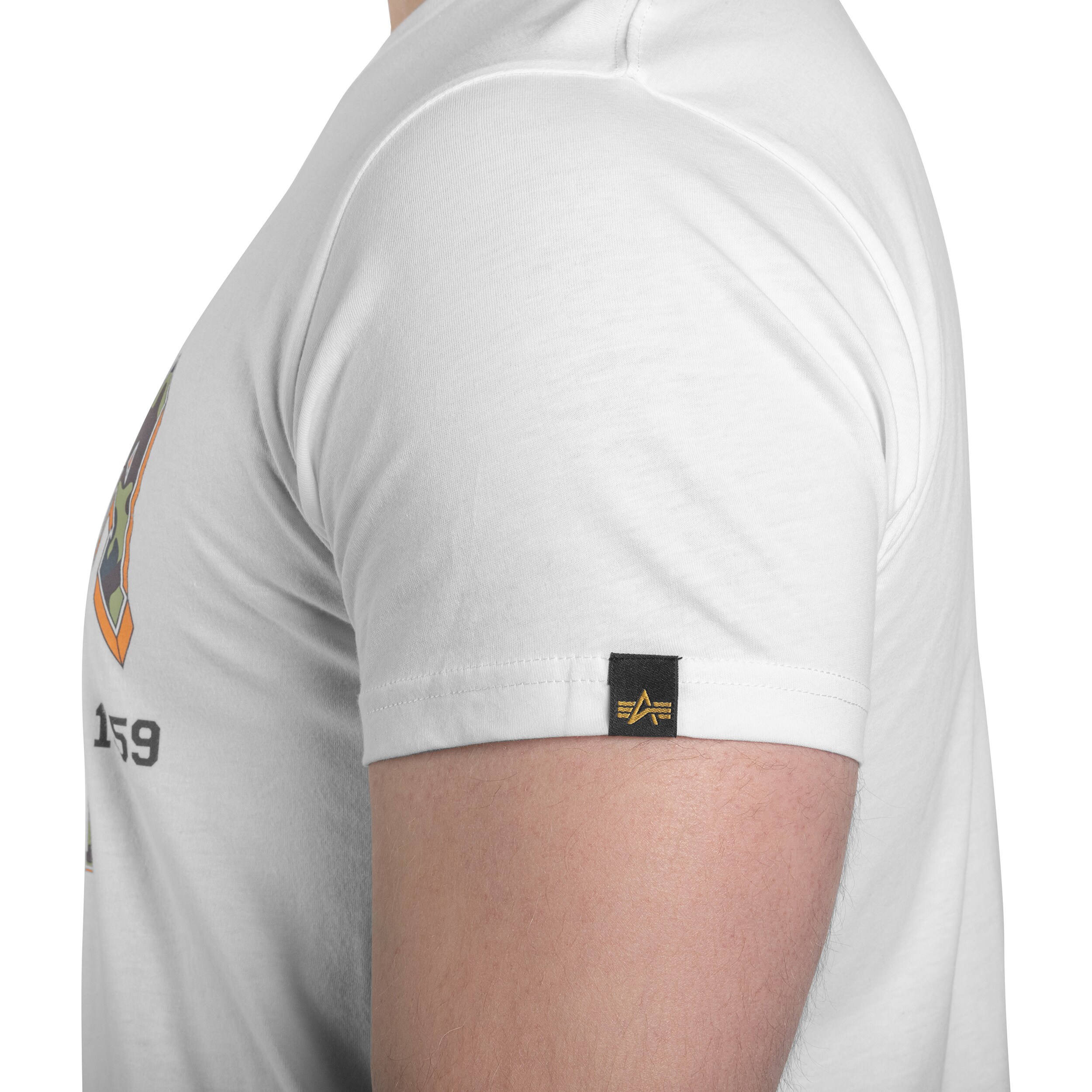 Alpha Industries College Camo T-Shirt - White