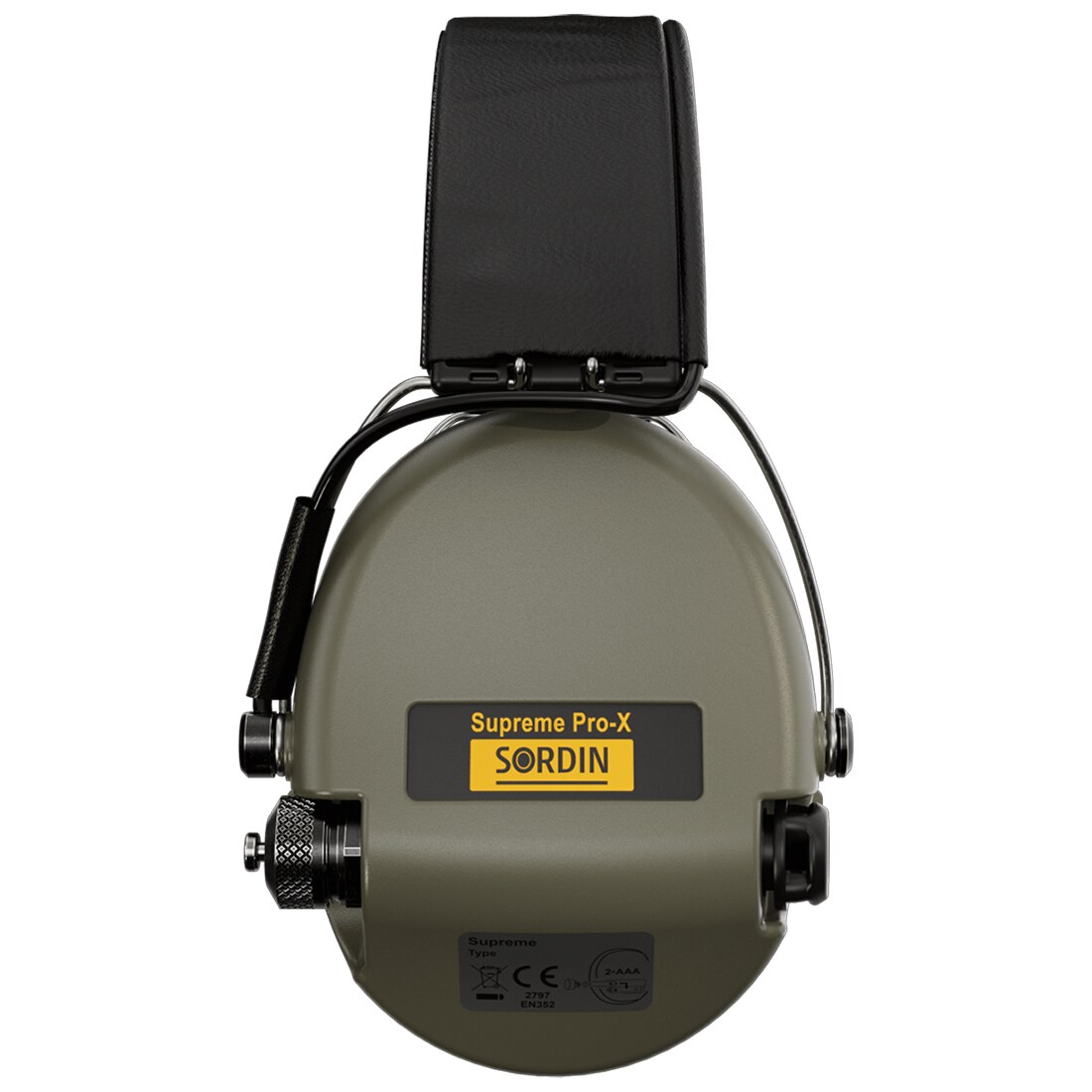 Sordin Supreme Pro-X Leather Active Hearing Protectors - Green