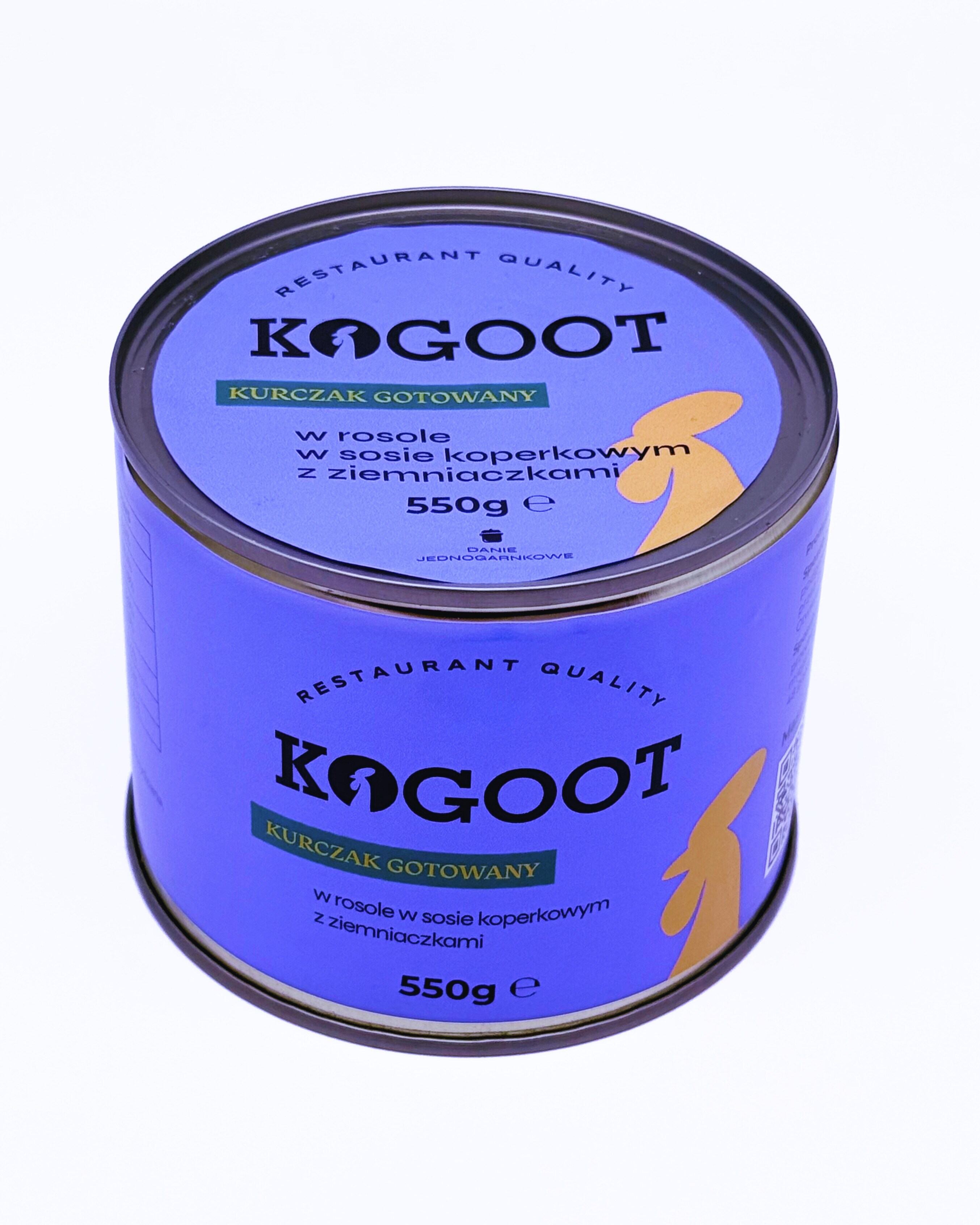 Kogoot Canned Food - Chicken cooked in broth in dill sauce with potatoes 550 g