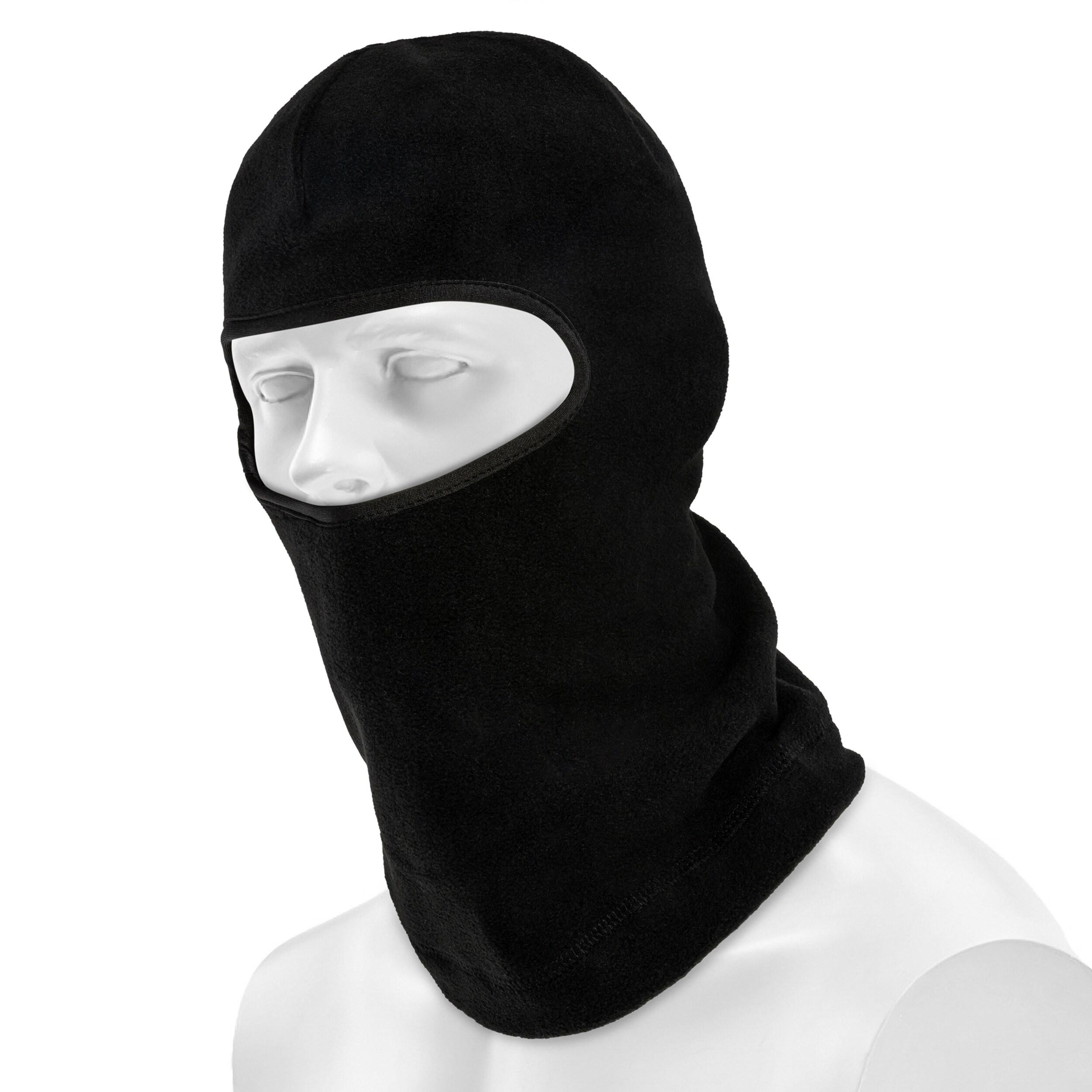 MFH Polyester-Fleece 1-hole Balaclava - Black
