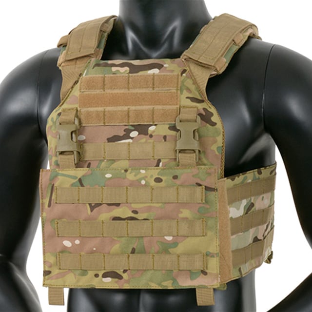 8Fields Buckle Up Assault Plate Carrier Cummerbund Tactical Vest - Arid MC Camo