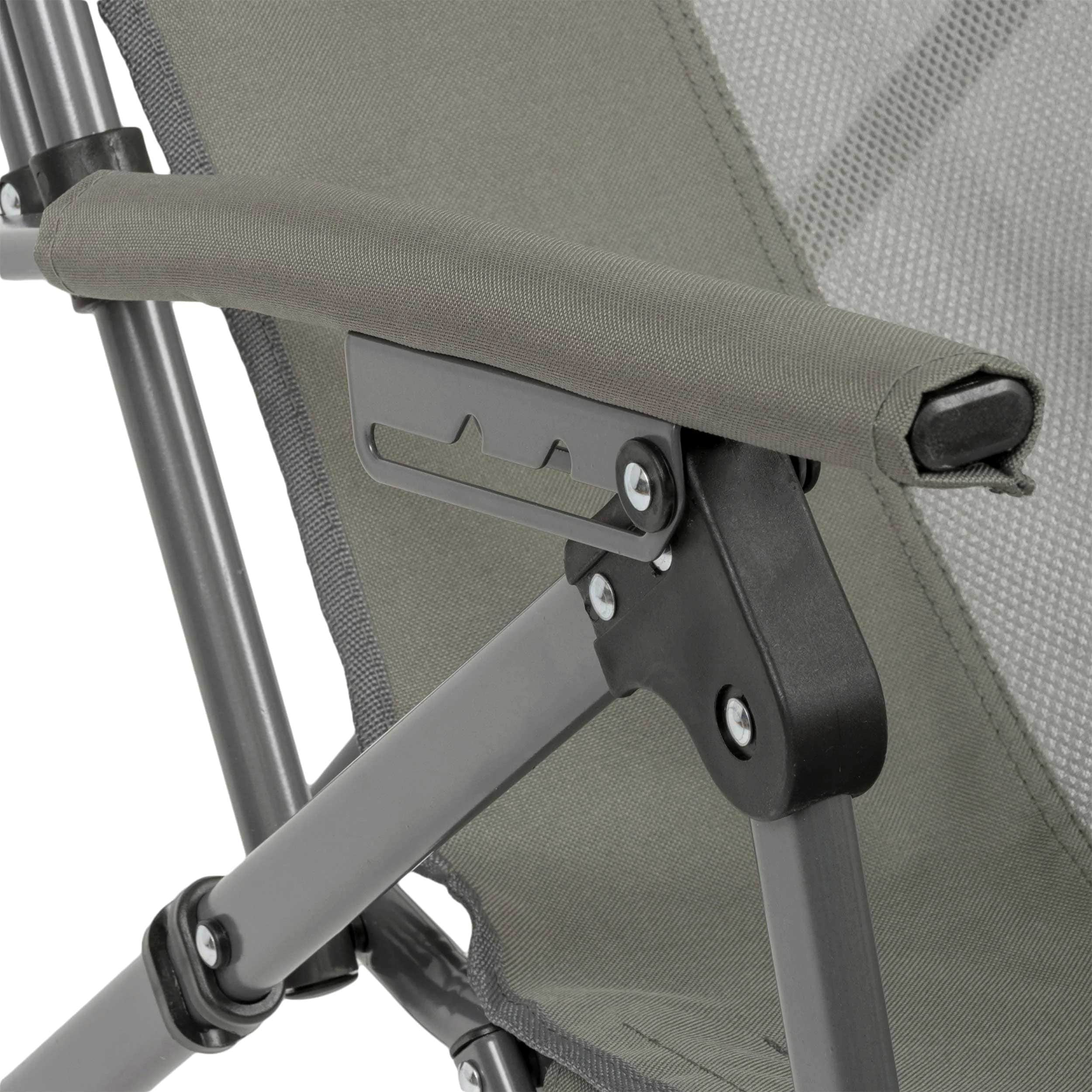 Highlander Belvenie Recliner Camping Chair - Charcoal