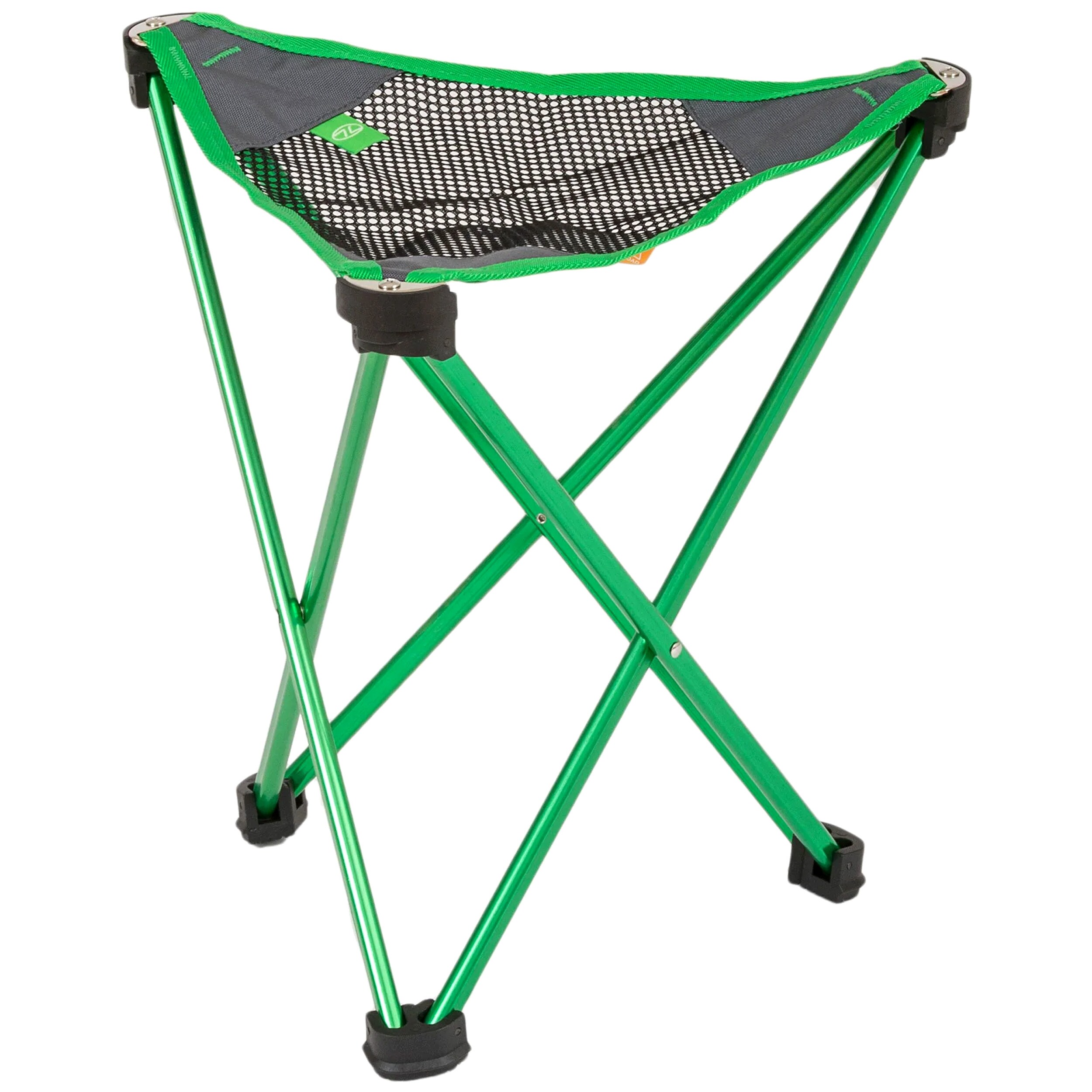 Highlander Outdoor Tripod Ayr Travel Stool - Green/Grey