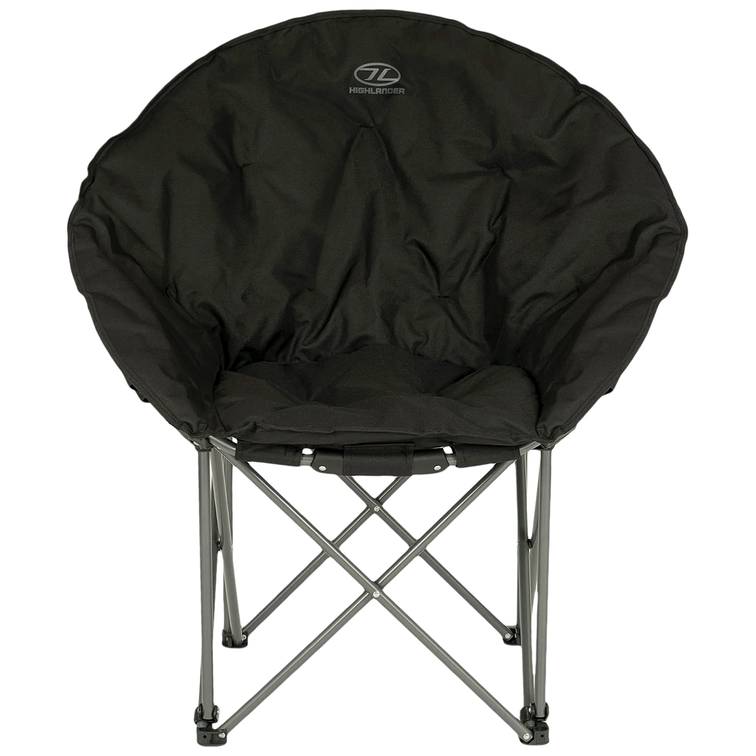 Highlander Outdoor Moon Camping Chair - Black
