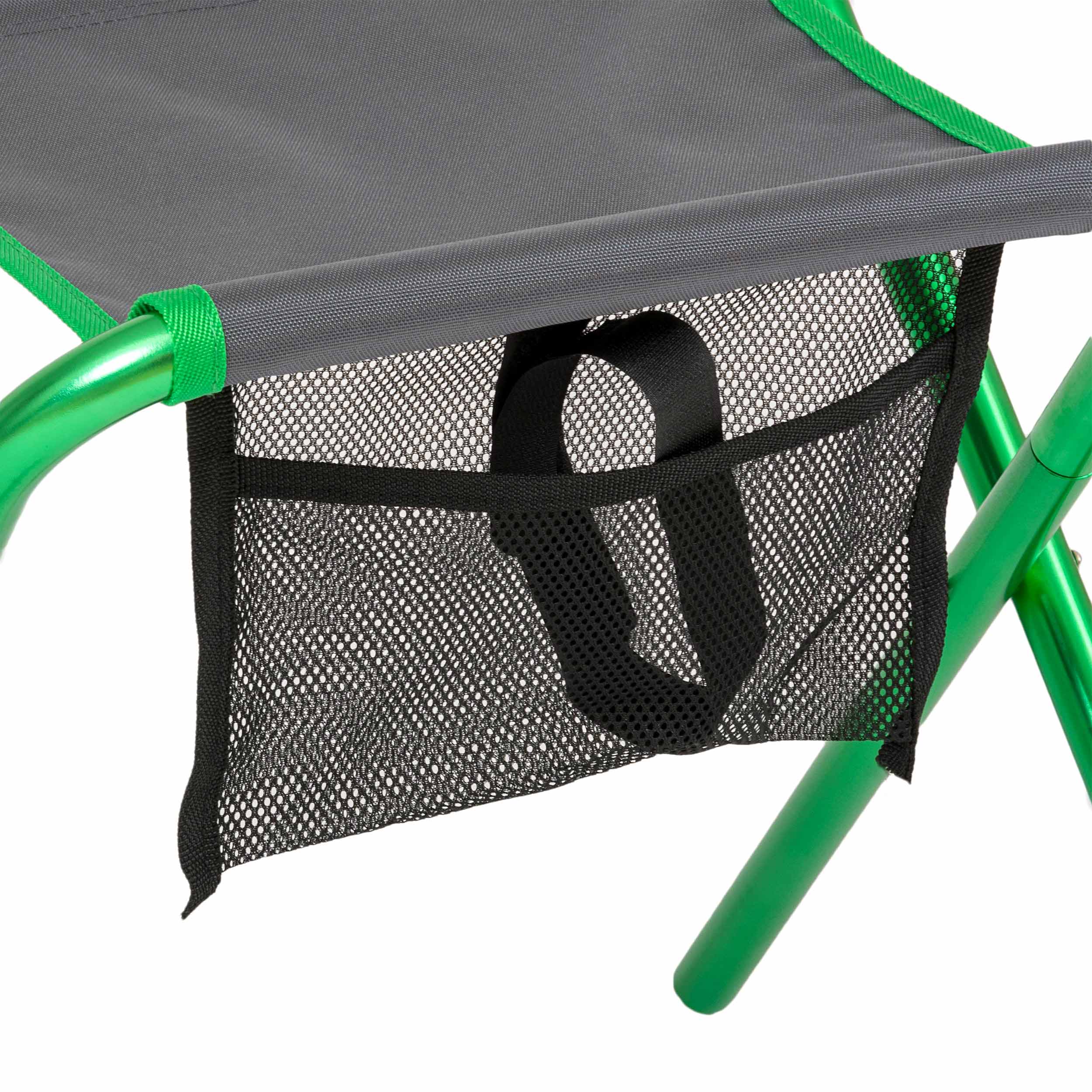 Highlander Outdoor Ayr Travel Folding Stool - Green/Grey