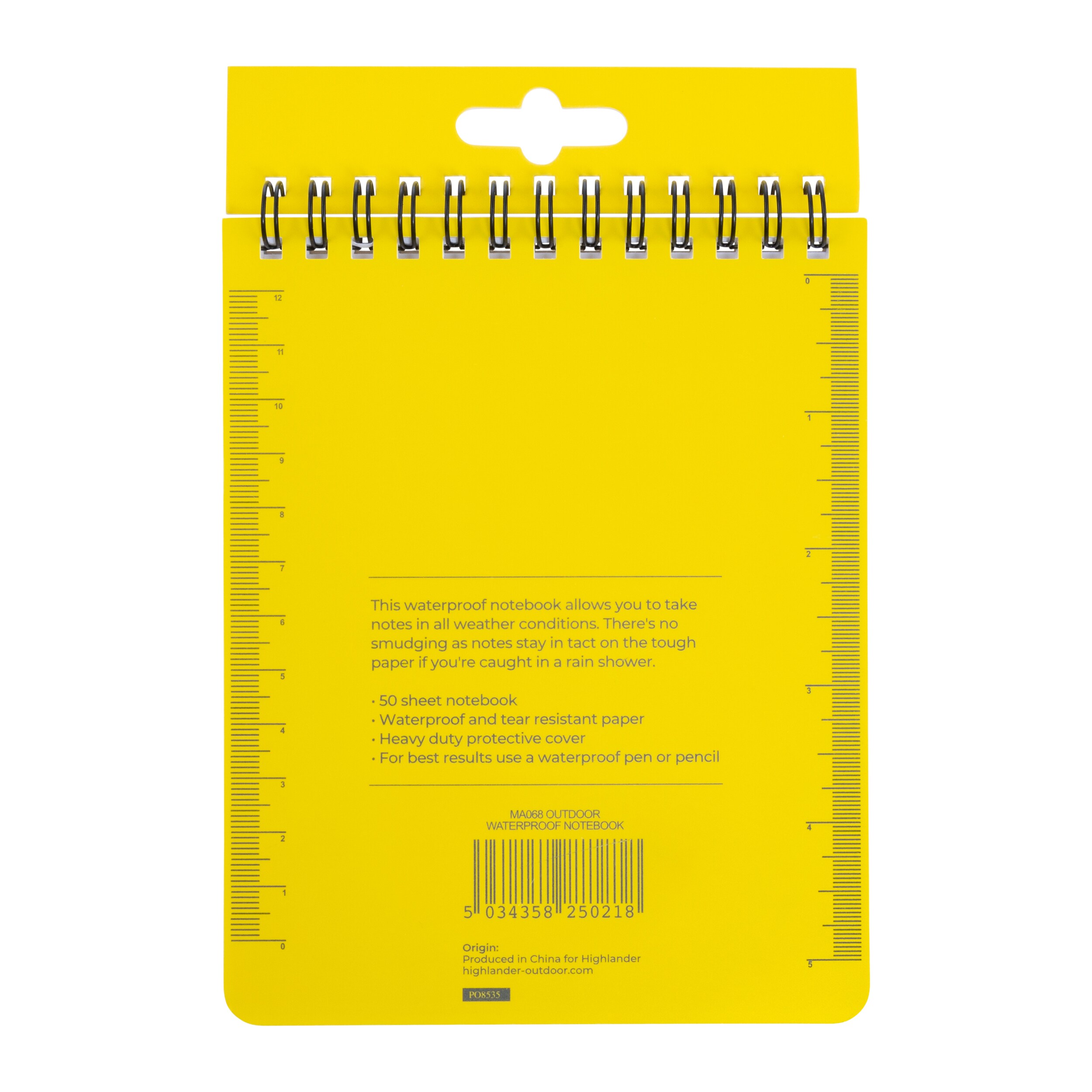 Highlander Outdoor Waterproof Notebook 15 x 12 cm