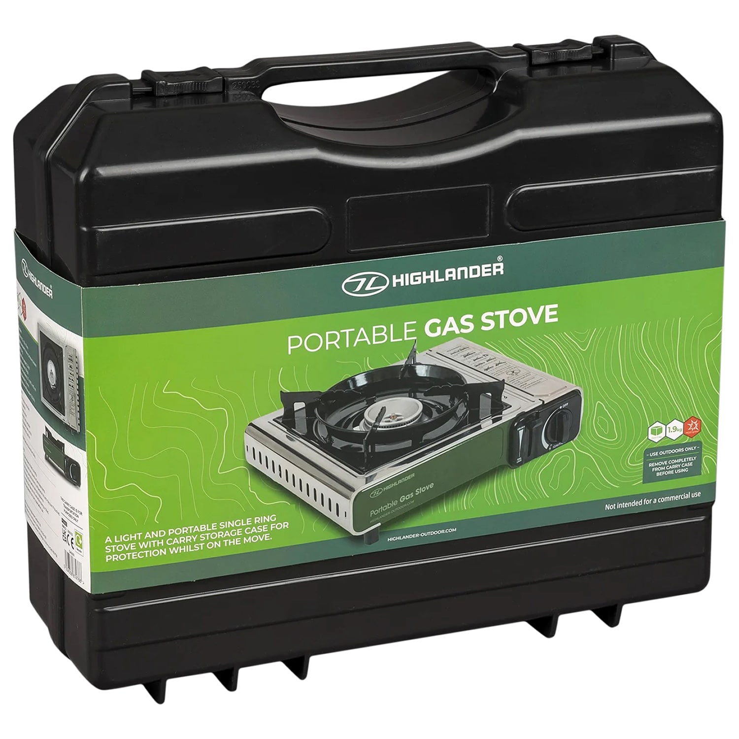 Highlander Outdoor Portable Gas Stove - Green