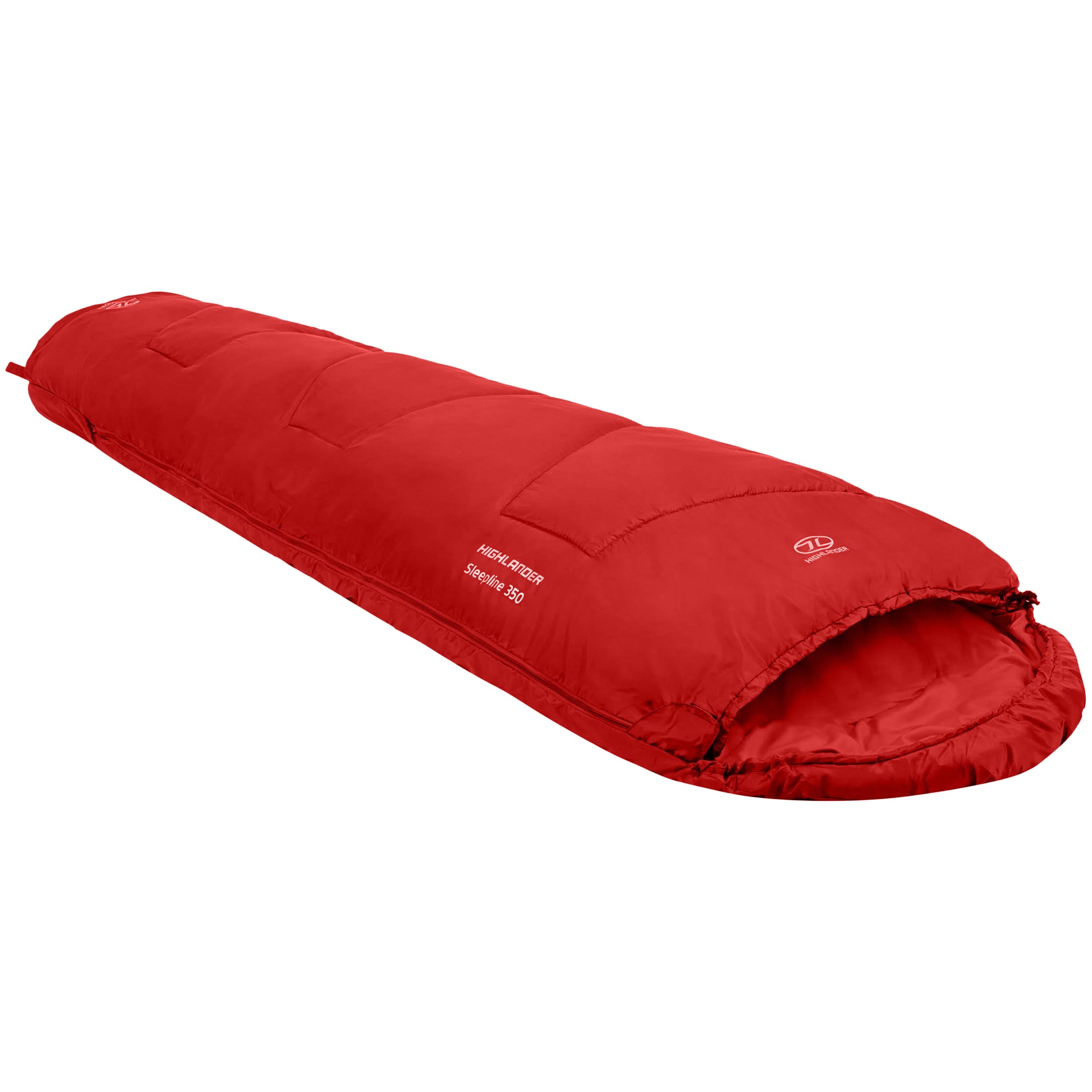 Highlander Outdoor Sleepline Mummy 350 Sleeping Bag - Red