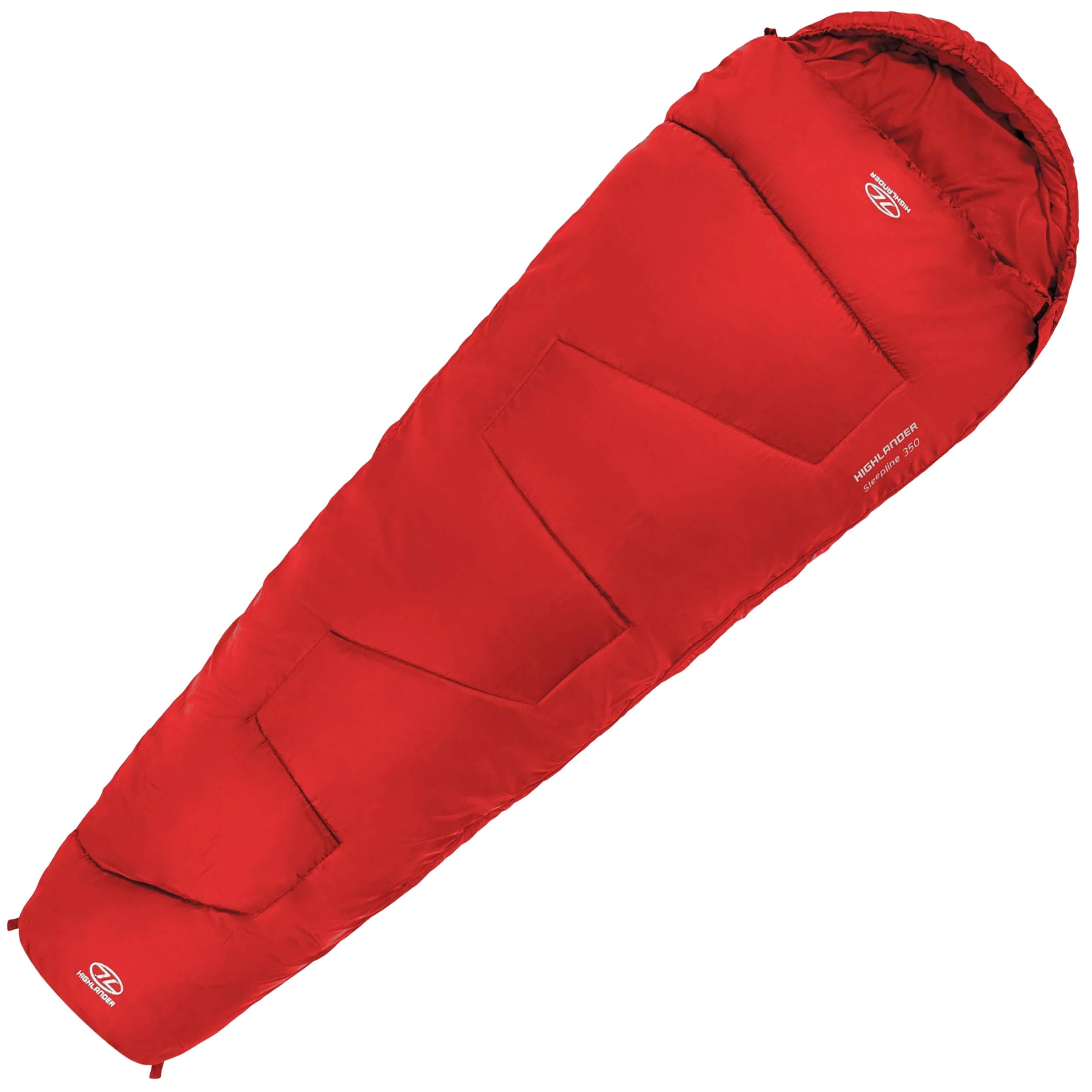 Highlander Outdoor Sleepline Mummy 350 Sleeping Bag - Red