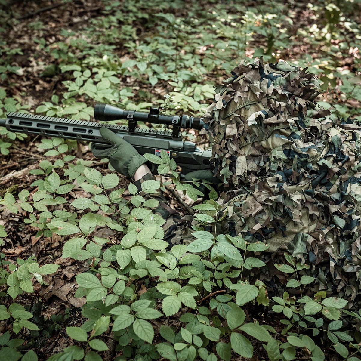 Helikon Leaf Ghilie Set Camouflage Suit - US Woodland