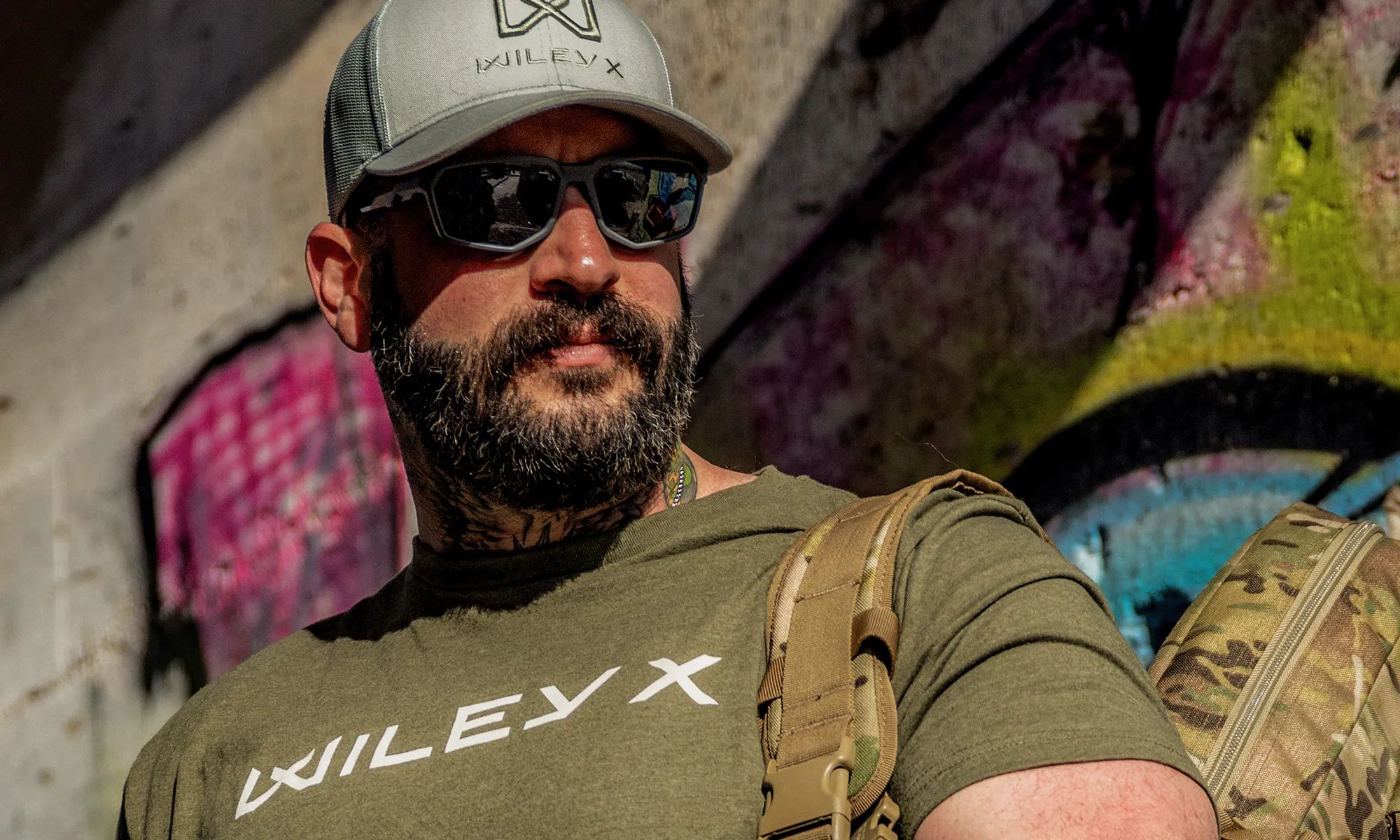 Wiley X Recon Tactical Glasses - Captivate Polarized Black Mirror/Matte Grey