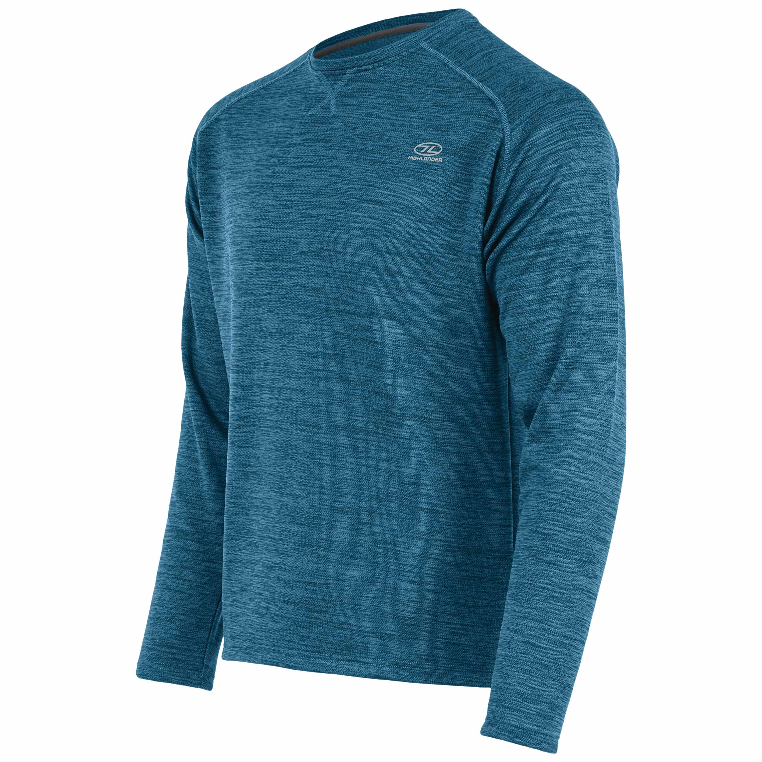 Highlander Outdoor Crew Neck Leaf Sweater - Blue