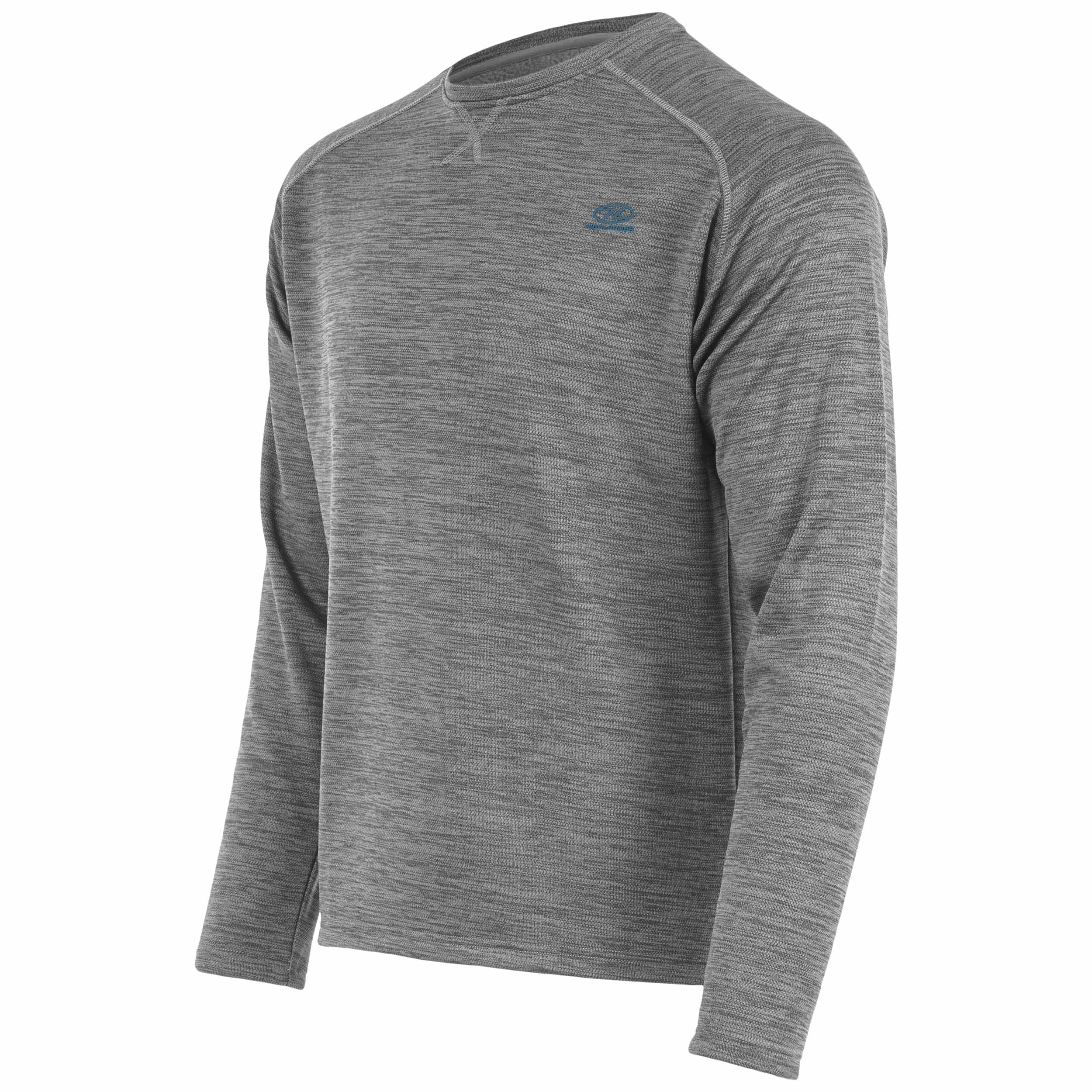 Highlander Outdoor Crew Neck Leaf Sweater - Grey