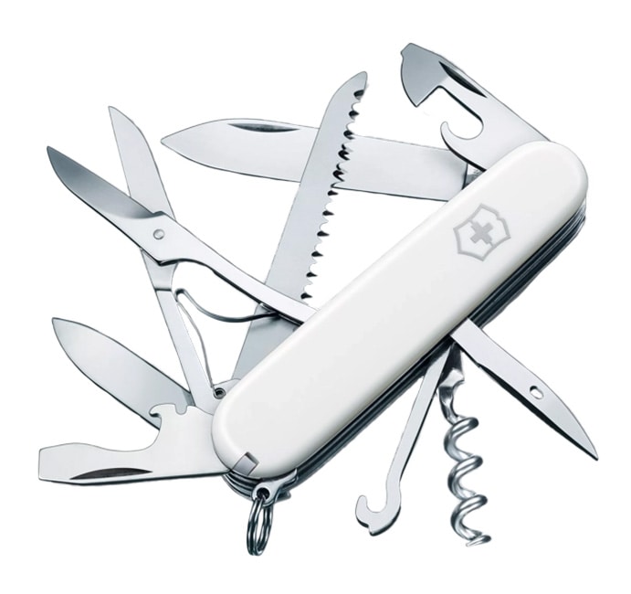 Victorinox Huntsman Pocket Knife - White