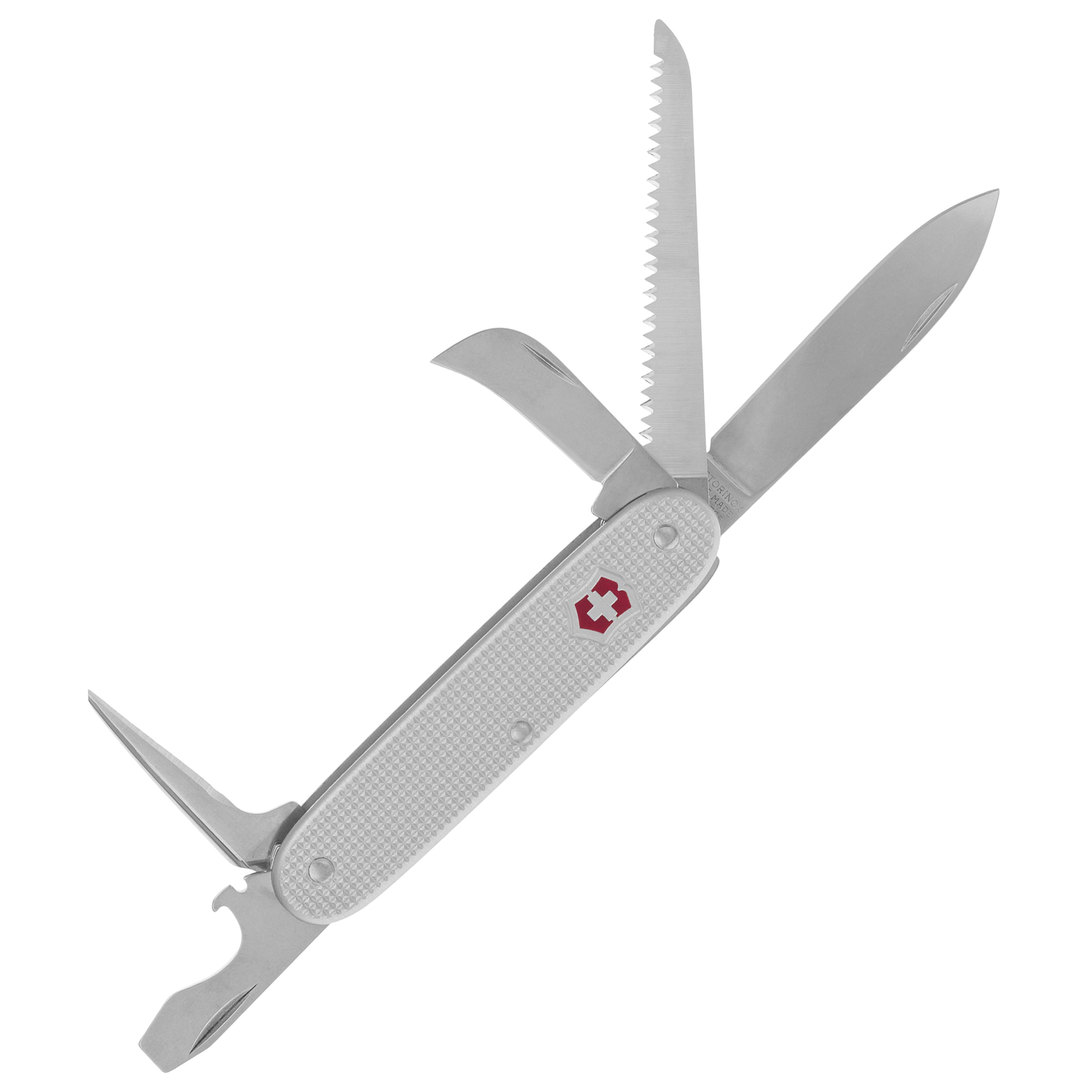 Victorinox Pioneer Swiss Army 7 Alox Pocket Knife - Silver