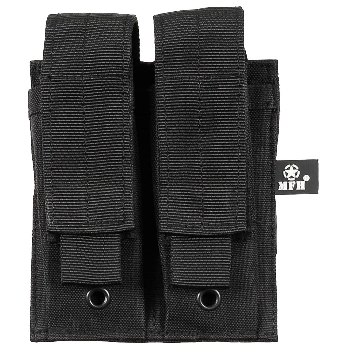 MFH Ammo Pouch Double Small MOLLE Magazine Pouch - Black