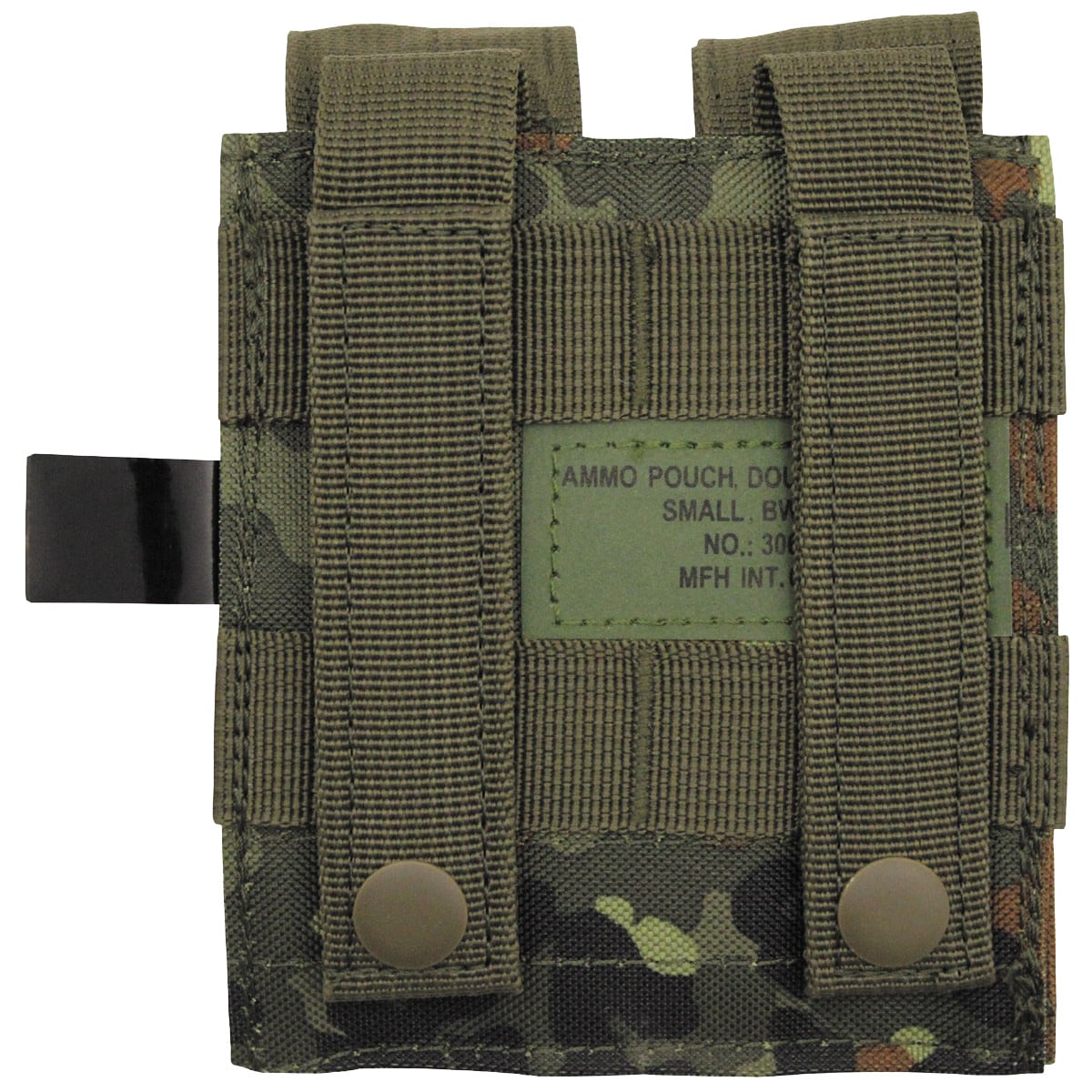 MFH Ammo Pouch Double Small MOLLE Magazine Pouch - Flecktarn