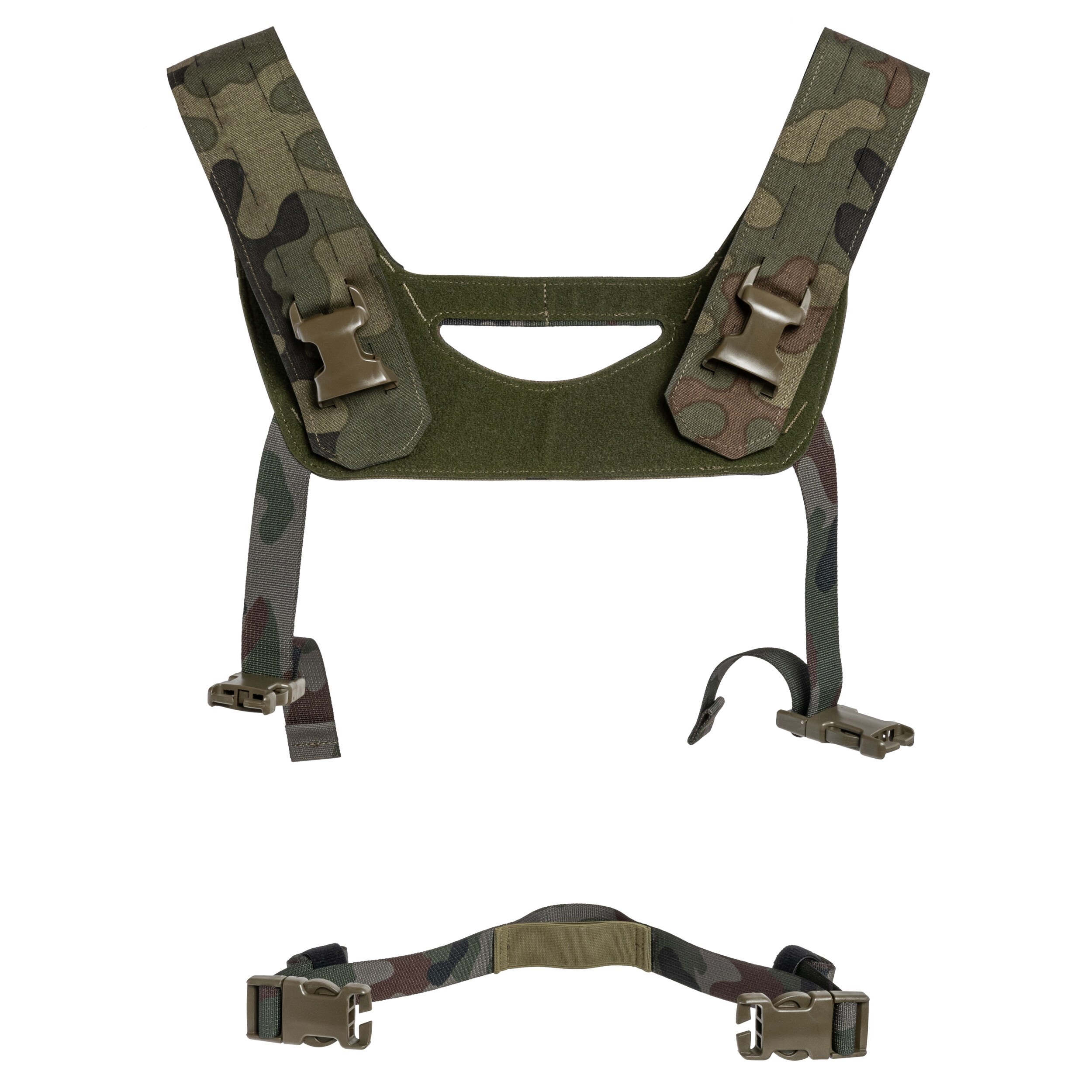Combat Lab Type H Tactical Suspenders for Chest RIG - wz.93 Pantera PL Woodland