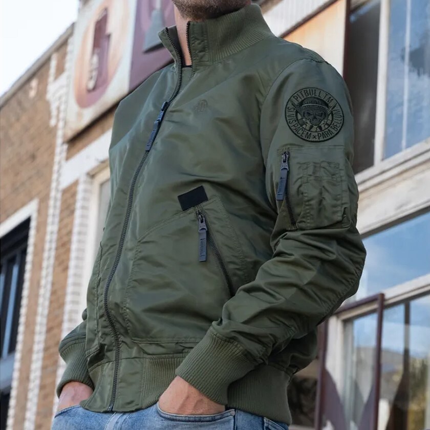 Pitbull Centurion Flight Jacket - Olive