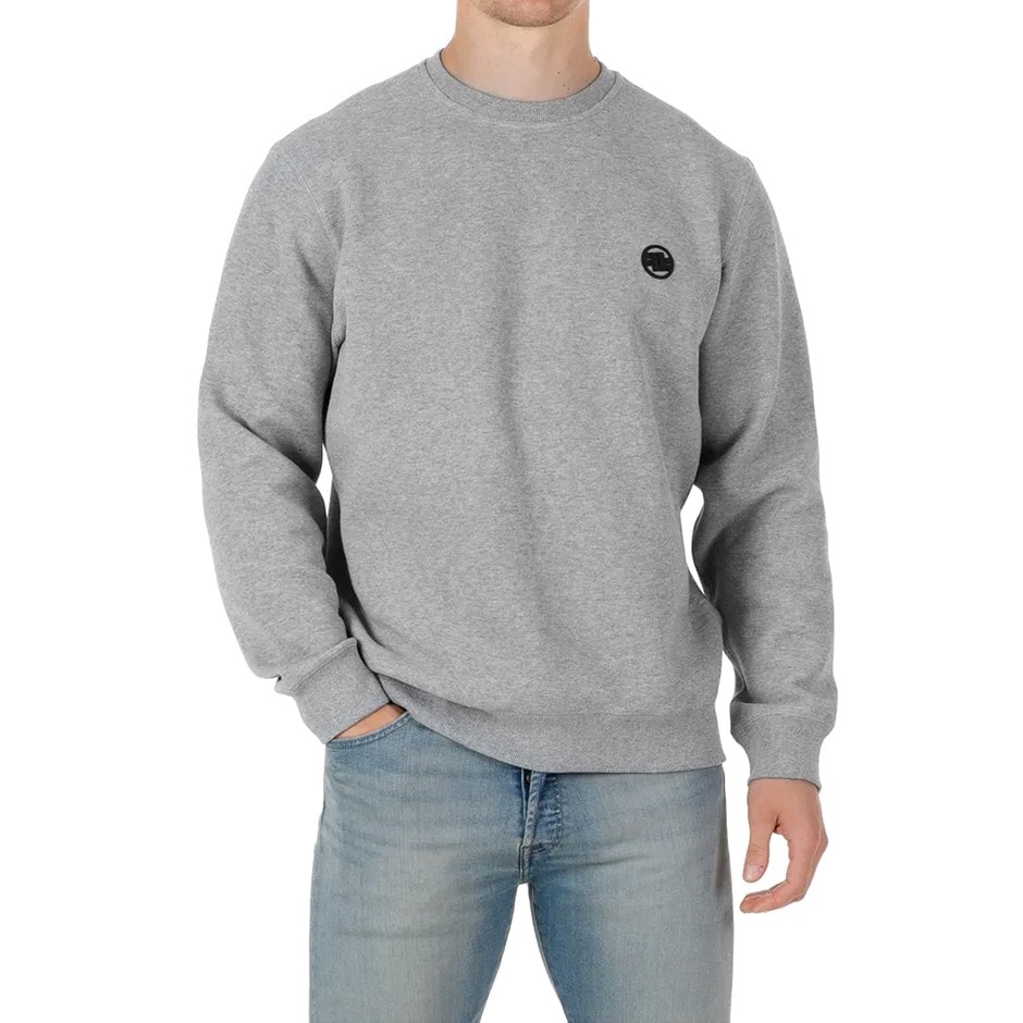 Pitbull Crewneck Pique Small Logo Sweatshirt - Grey