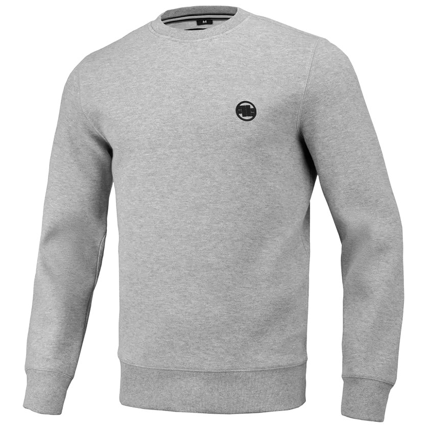 Pitbull Crewneck Pique Small Logo Sweatshirt - Grey