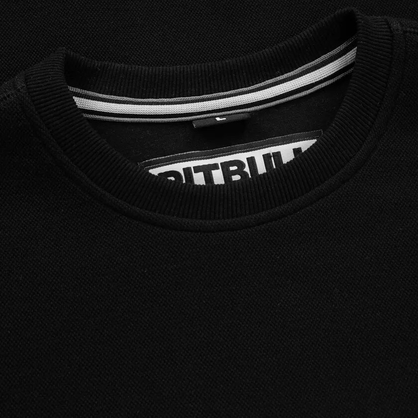 Pitbull Crewneck Pique Small Logo Sweatshirt - Black