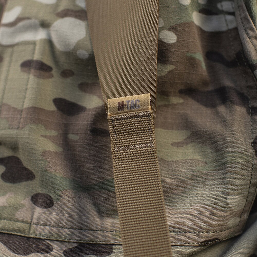 M-Tac Laser Cut Long Tactical Belt Suspenders - Coyote