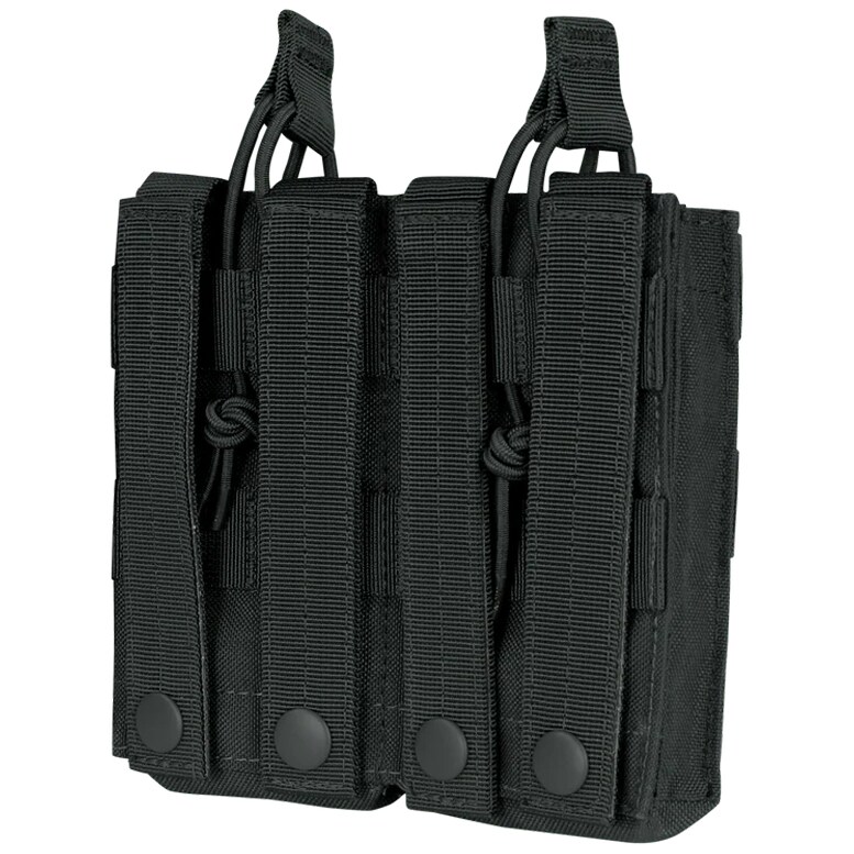 Condor Double Large Open Top Mag Pouch Black
