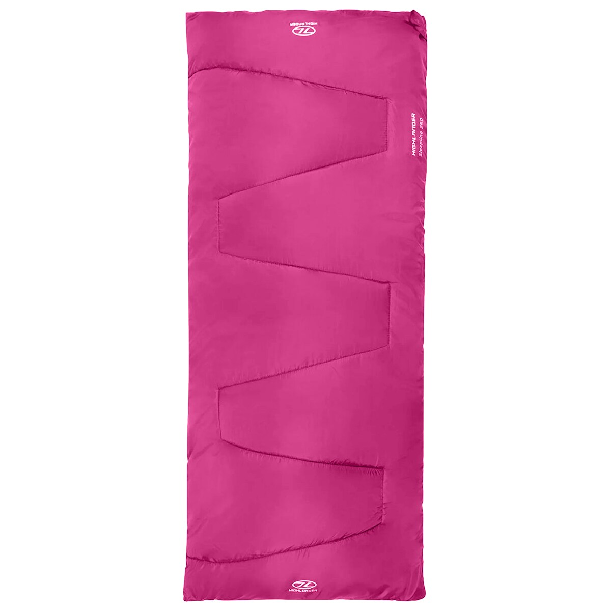 Highlander Outdoor Sleepline Envelope 250 Sleeping Bag - Pink