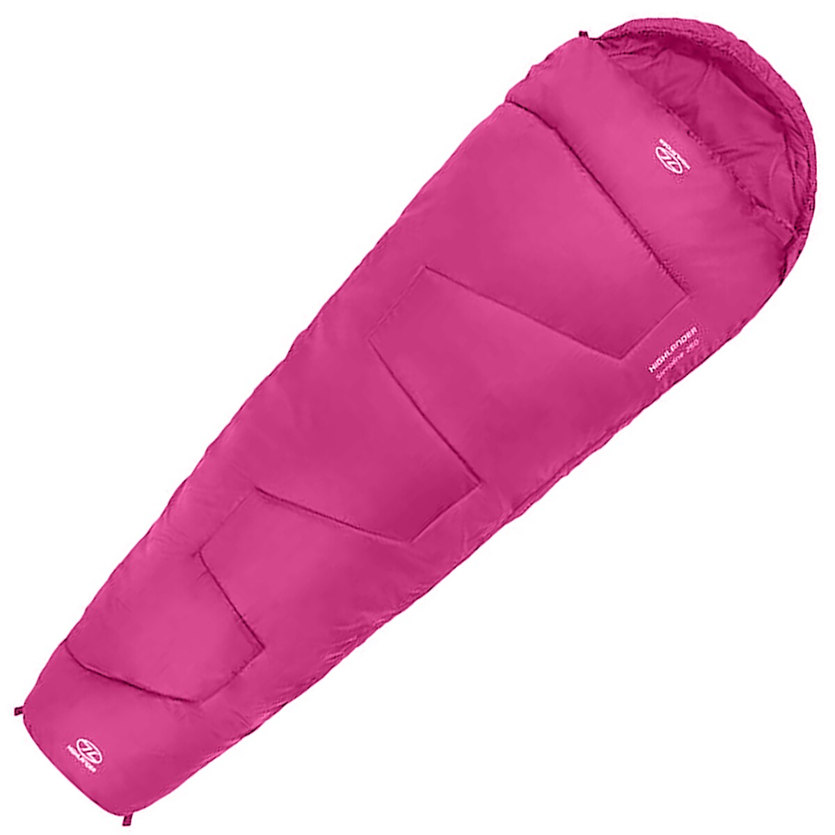 Highlander Outdoor Sleepline Mummy 250 Sleeping Bag - Pink