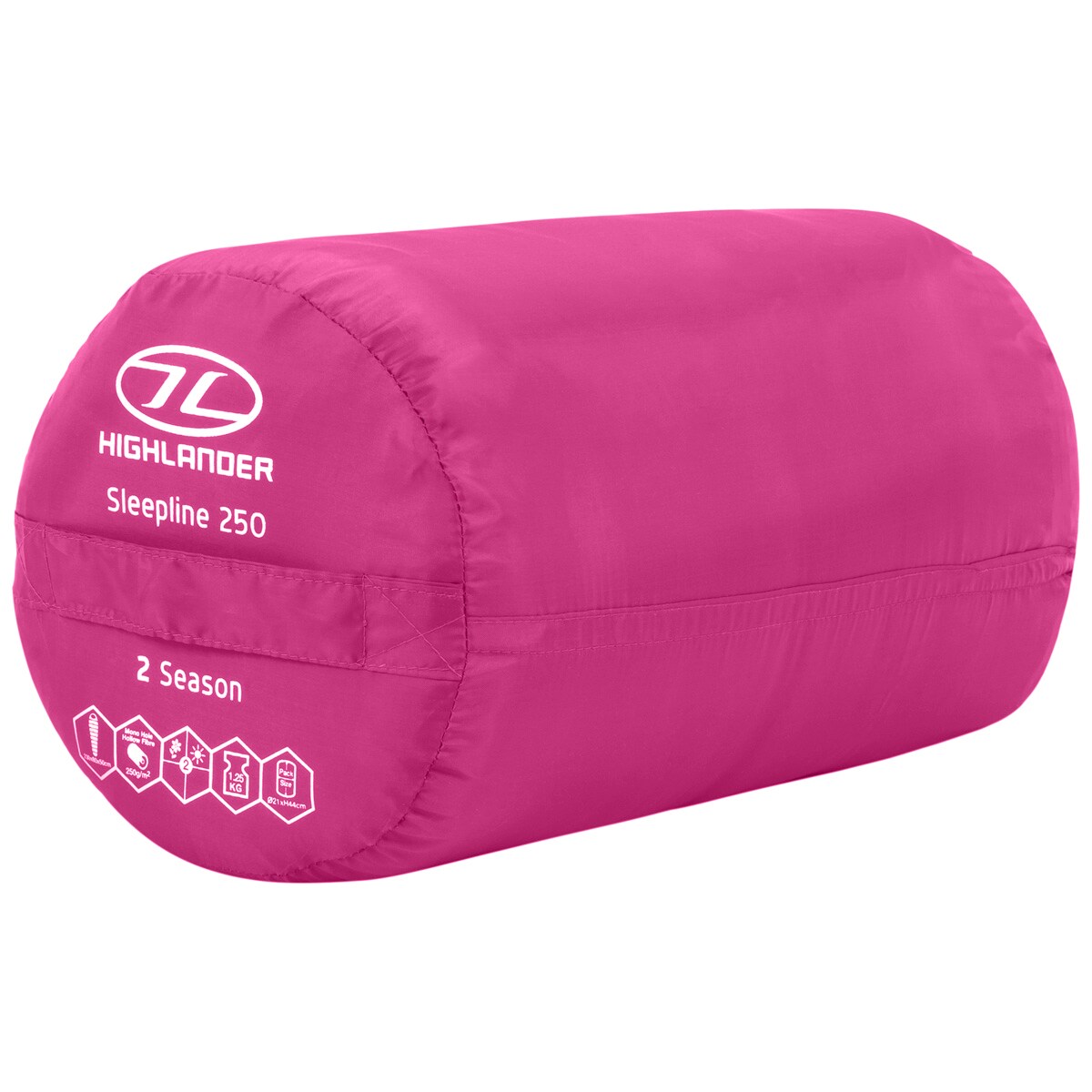 Highlander Outdoor Sleepline Mummy 250 Sleeping Bag - Pink