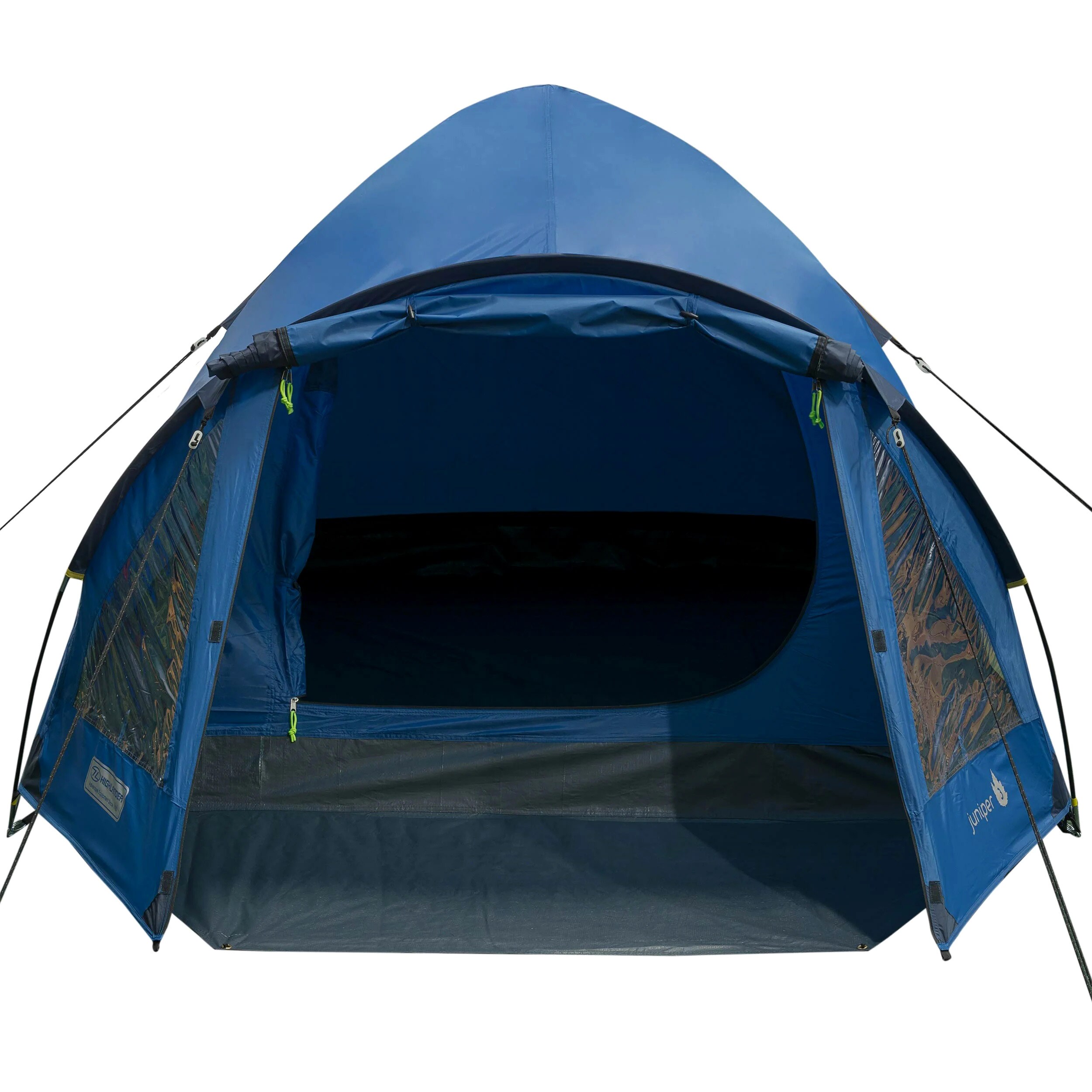 Highlander Outdoor Juniper 4-Person Tent - Deep Blue